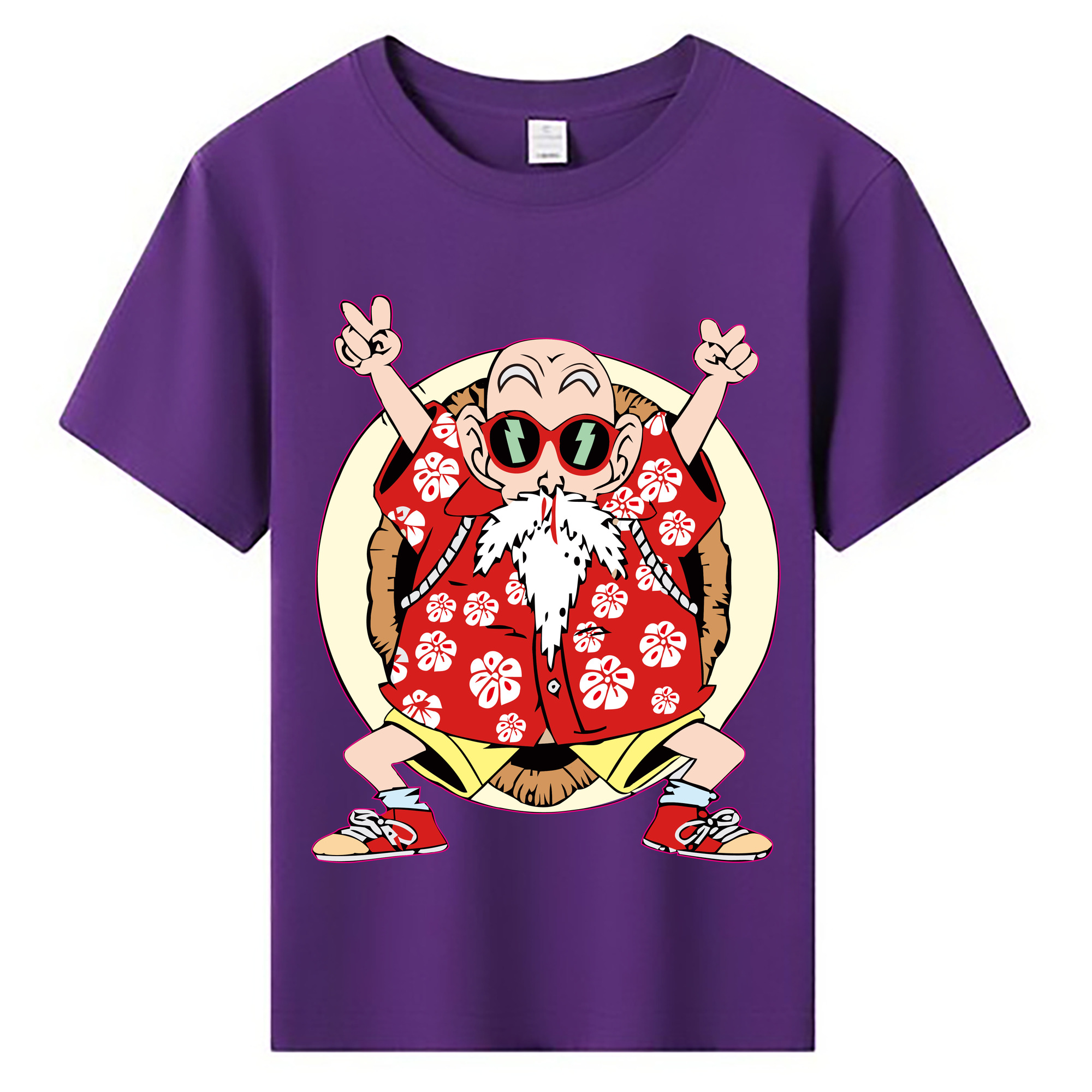（画像用） ドラゴンボール 亀仙人（かめせんにん） DRAGON BALL Master Roshi Kame Sennin 綿100％キッズTシャツ（フロントプリント）