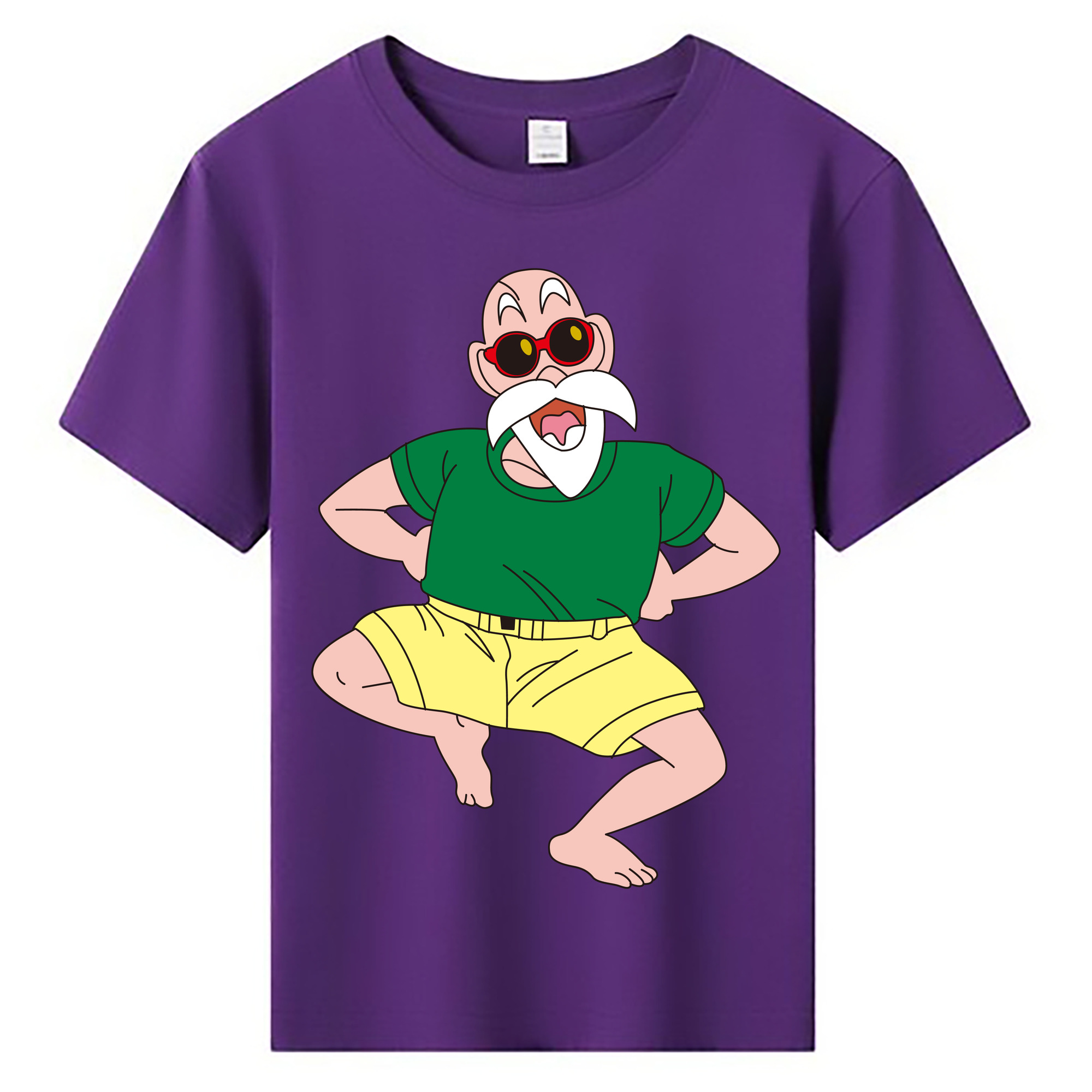 （画像用） ドラゴンボール 亀仙人（かめせんにん） DRAGON BALL Master Roshi Kame Sennin 綿100％キッズTシャツ（フロントプリント）