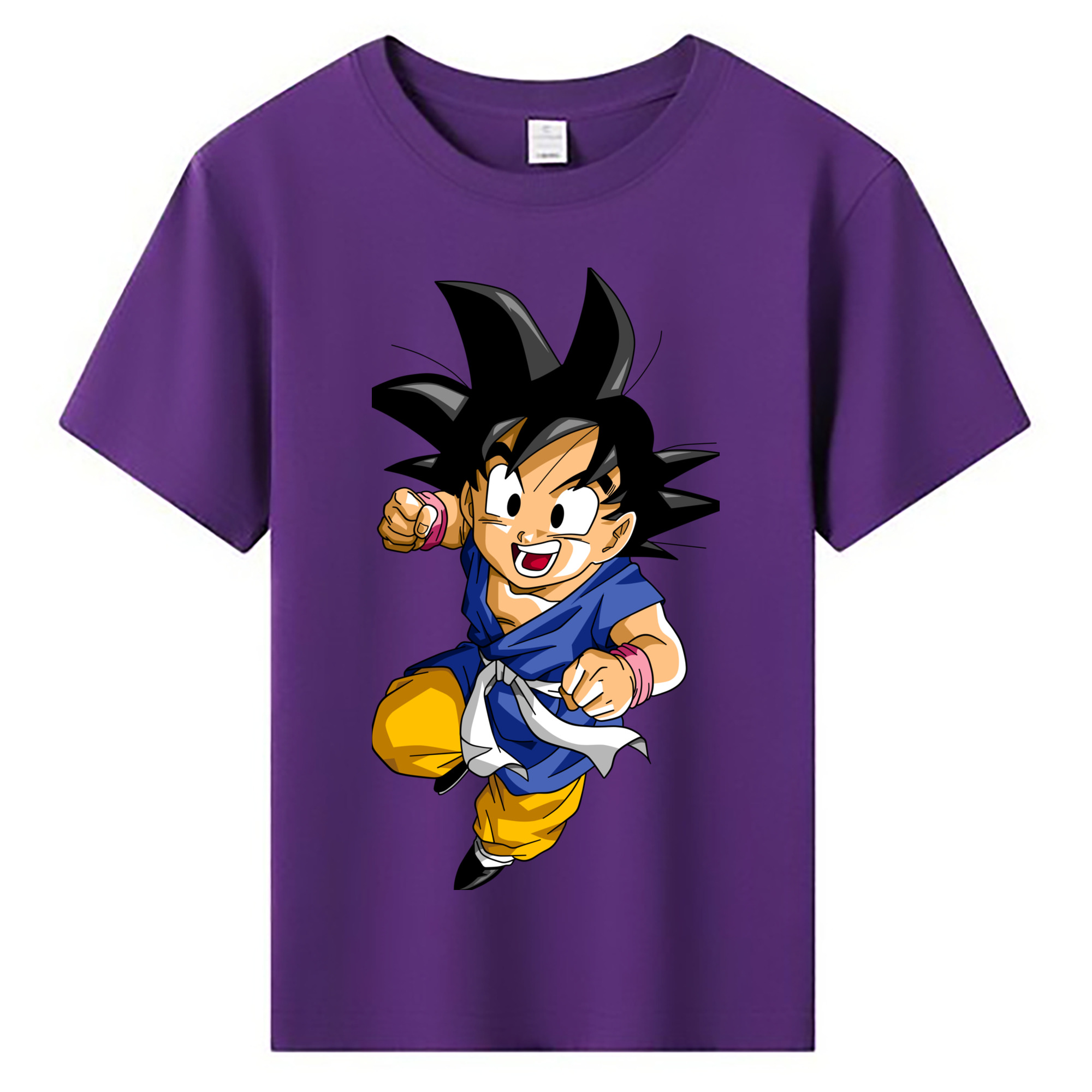 （画像用） ドラゴンボール 孫悟天 そん ごてん DRAGON BALL Son Goten 綿100％キッズTシャツ（フロントプリント）