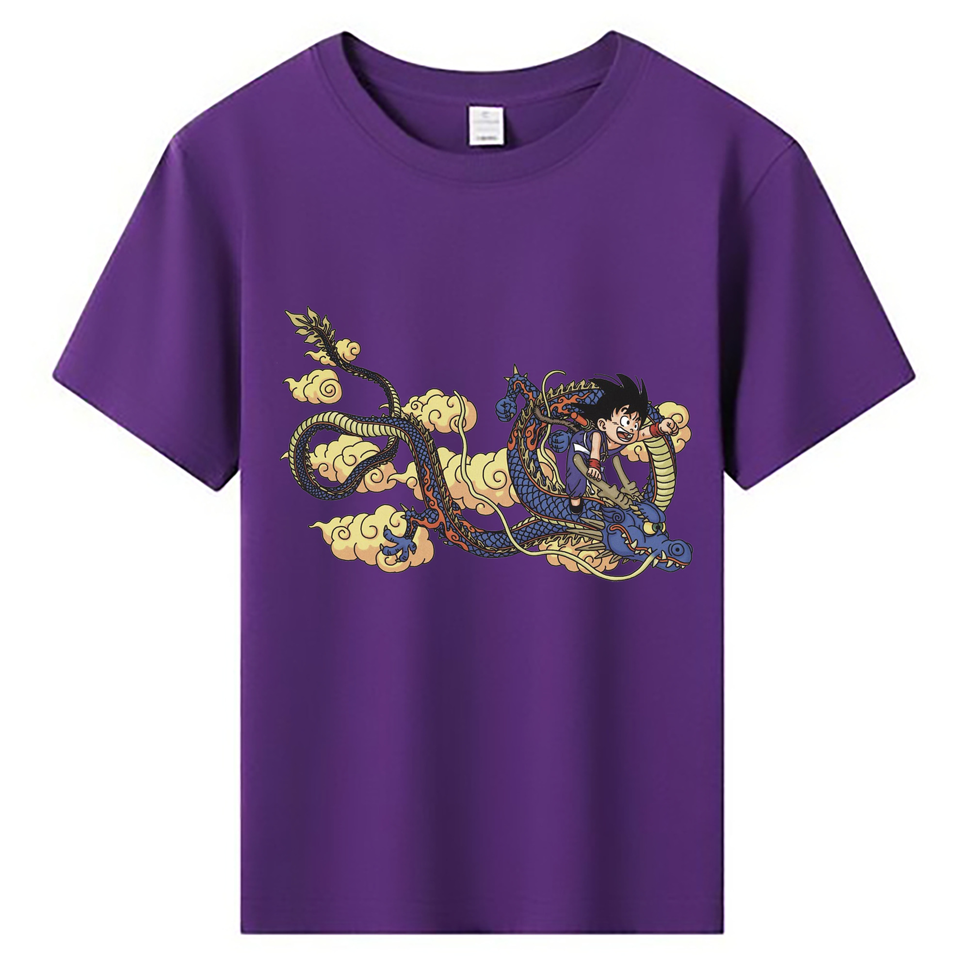 （画像用） ドラゴンボール 神龍 シェンロン DRAGON BALL Shenron 綿100％キッズTシャツ（フロントプリント）