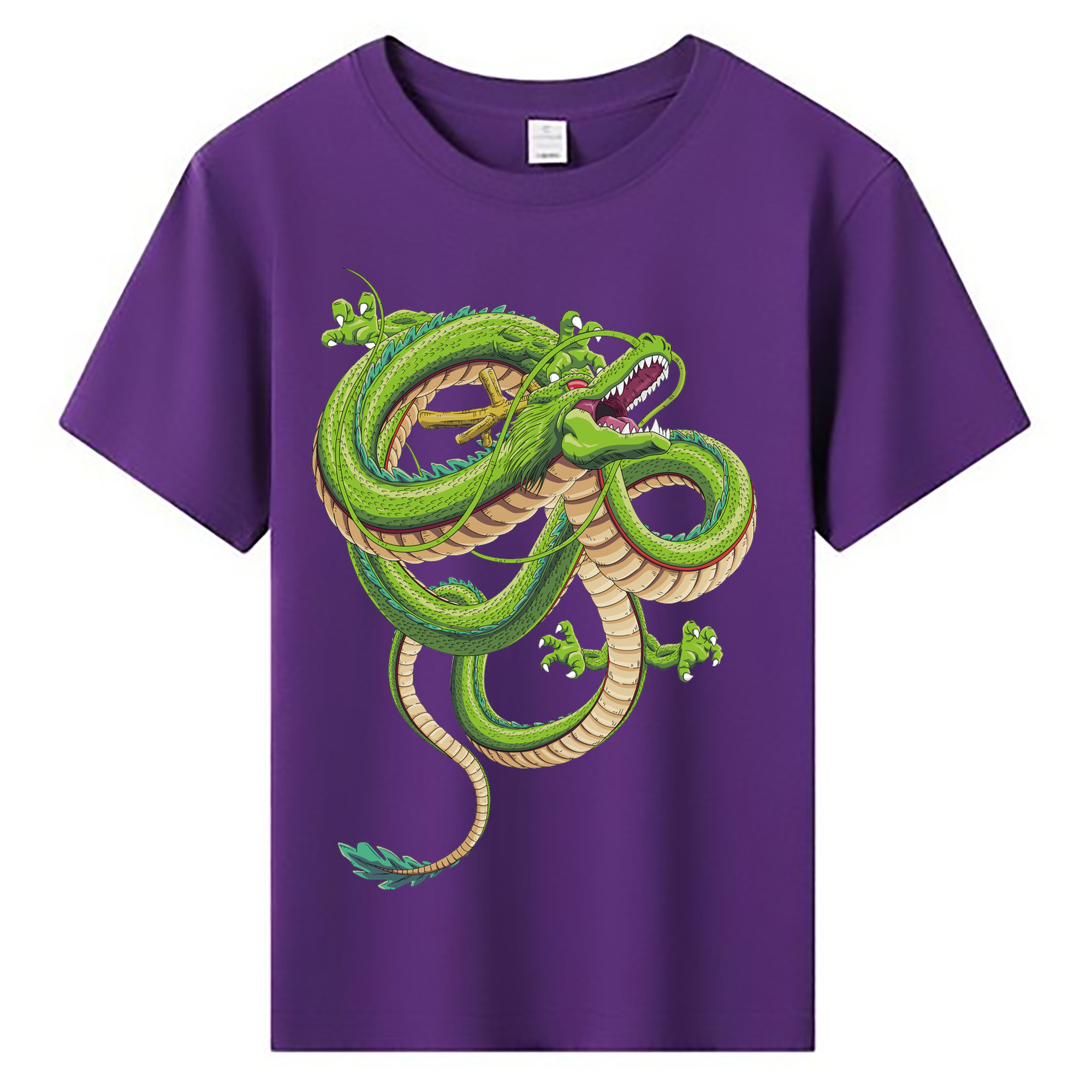 （画像用） ドラゴンボール 神龍 シェンロン DRAGON BALL Shenron 綿100％キッズTシャツ（フロントプリント）