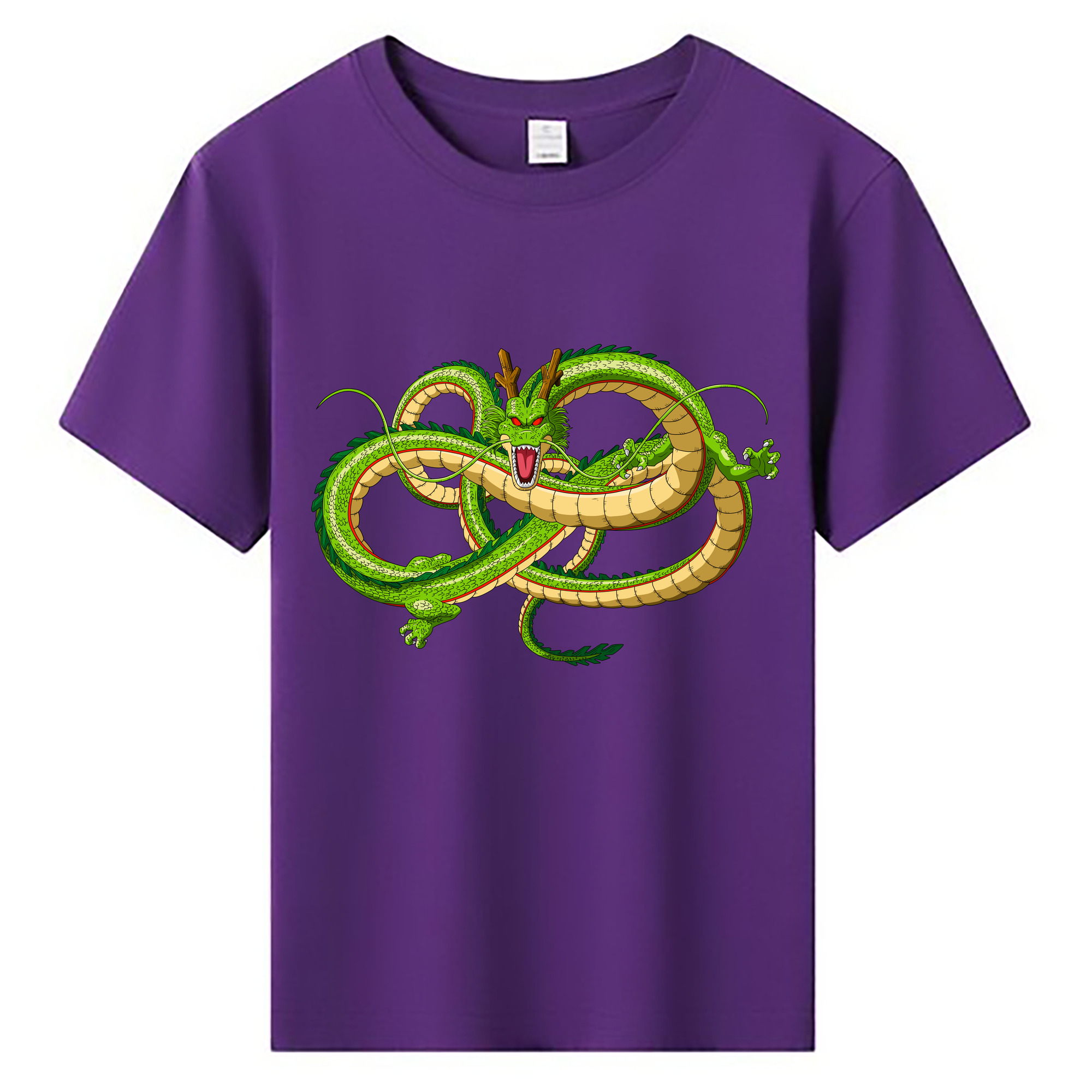 （画像用） ドラゴンボール 神龍 シェンロン DRAGON BALL Shenron 綿100％キッズTシャツ（フロントプリント）