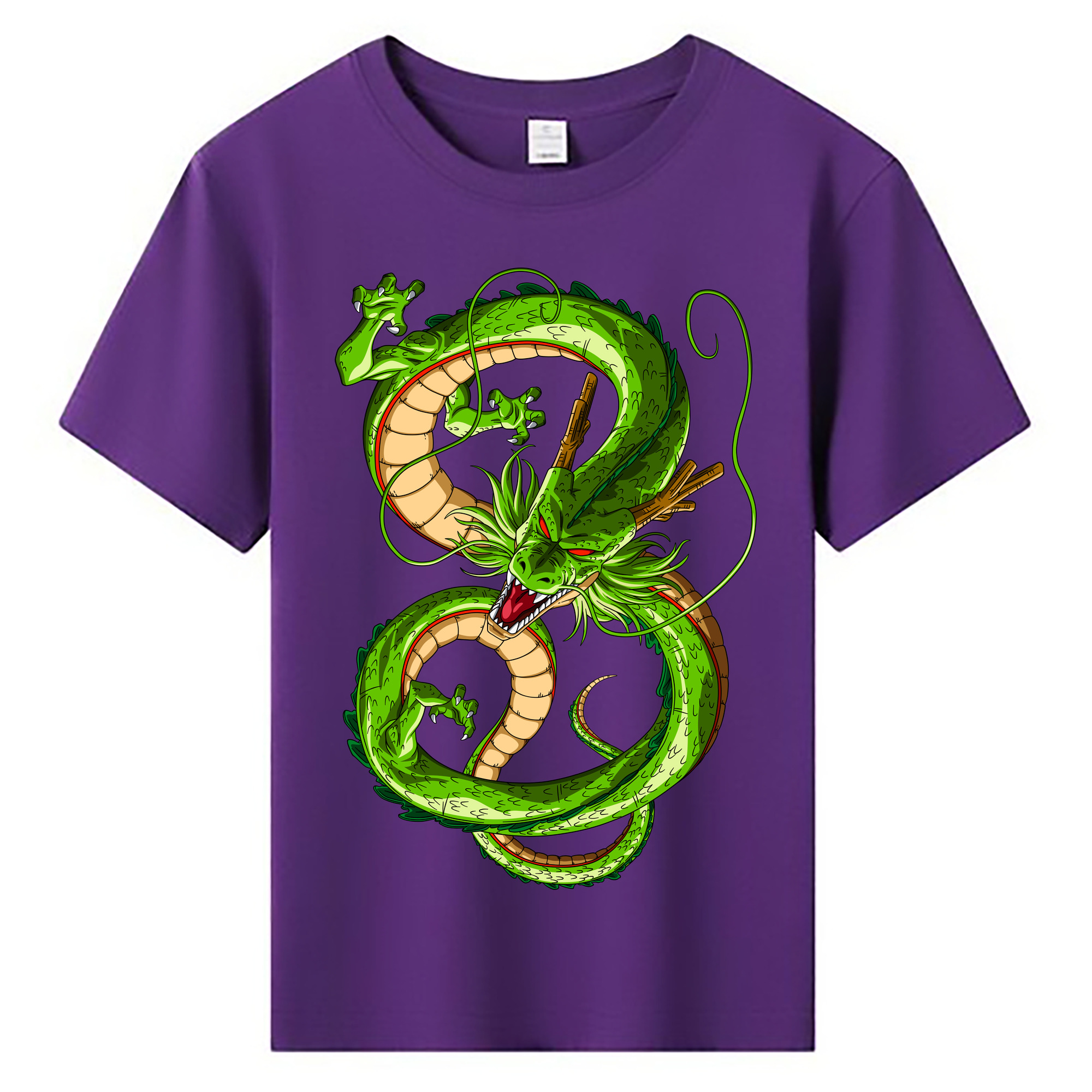 （画像用） ドラゴンボール 神龍 シェンロン DRAGON BALL Shenron 綿100％キッズTシャツ（フロントプリント）