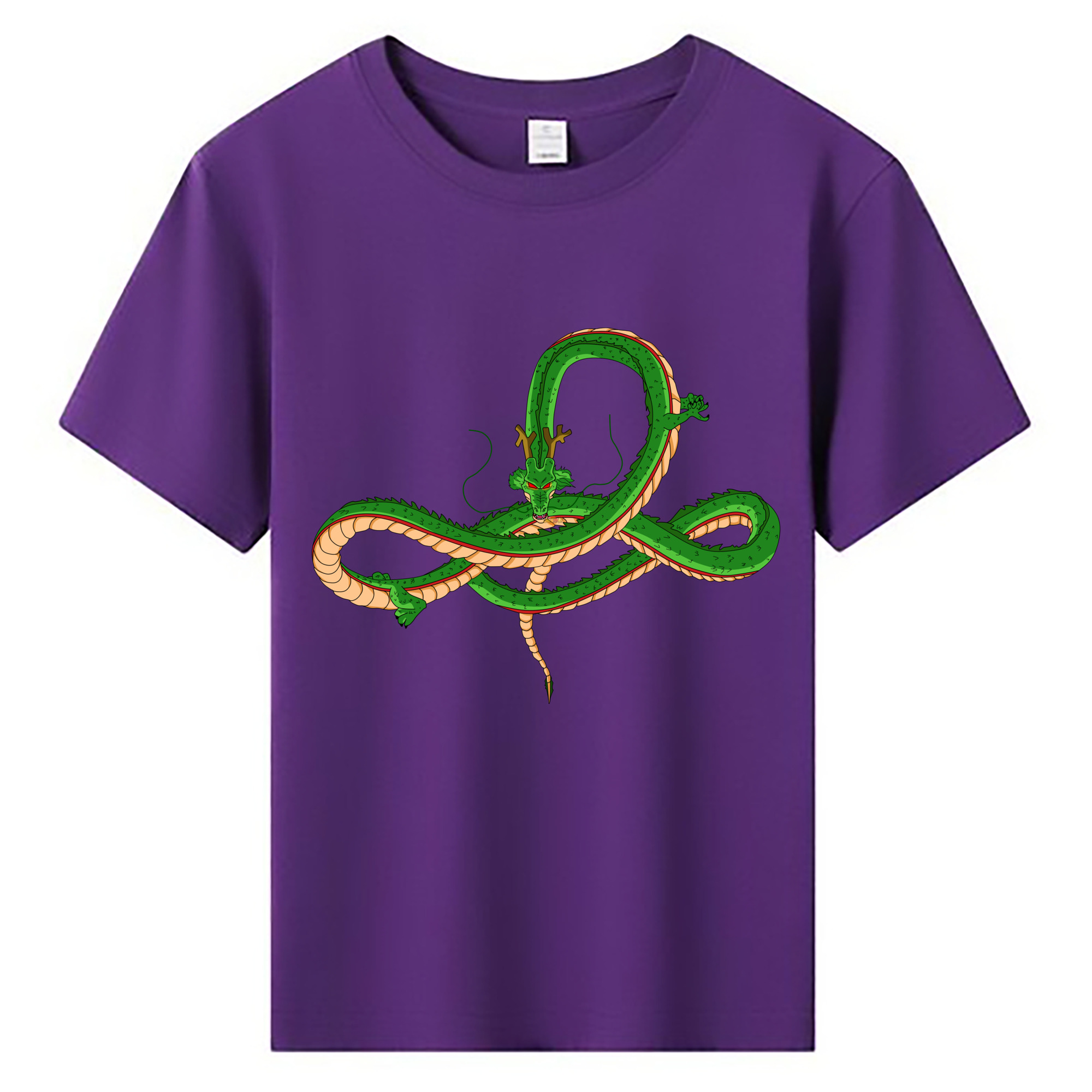 （画像用） ドラゴンボール 神龍 シェンロン DRAGON BALL Shenron 綿100％キッズTシャツ（フロントプリント）