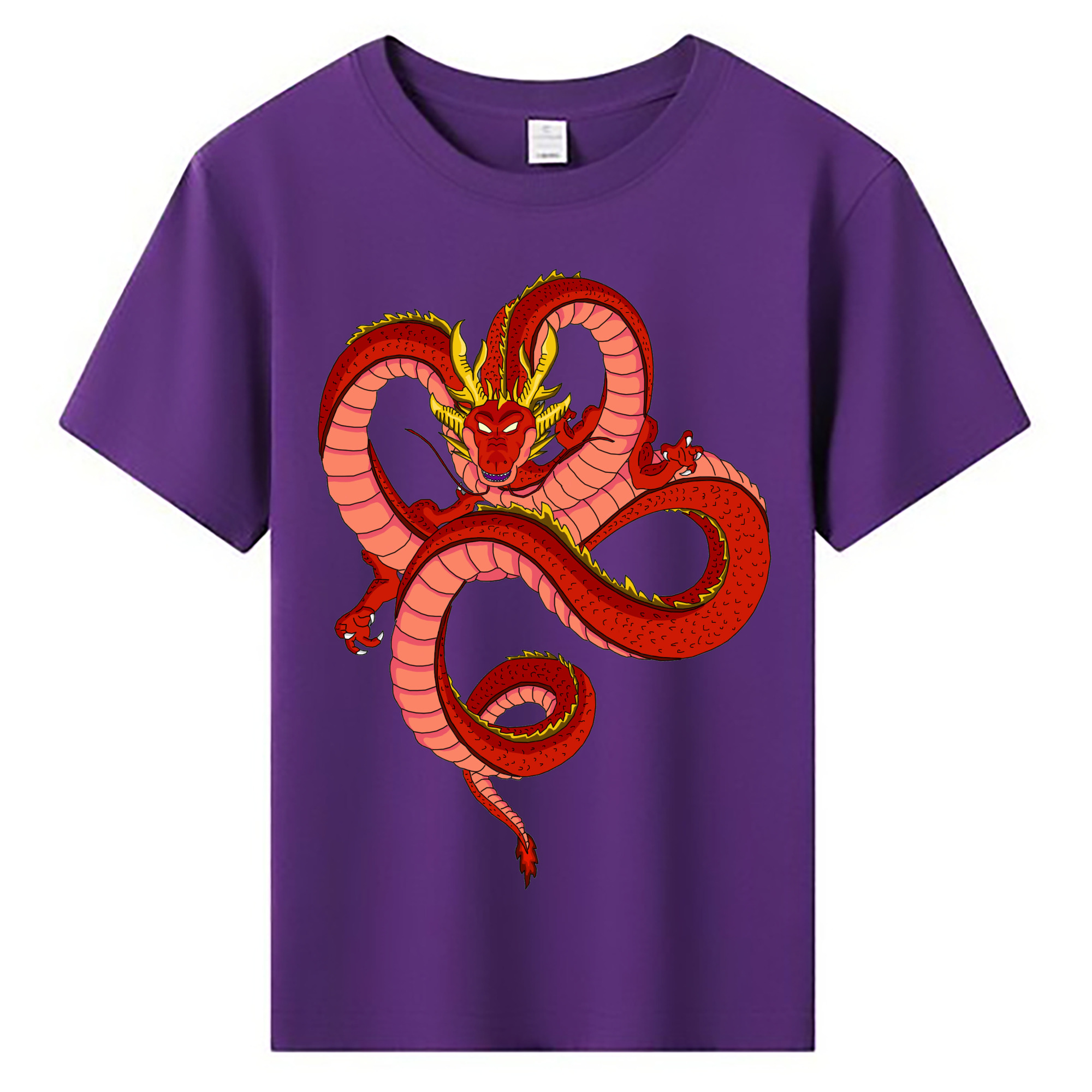 （画像用） ドラゴンボール 神龍 シェンロン DRAGON BALL Shenron 綿100％キッズTシャツ（フロントプリント）