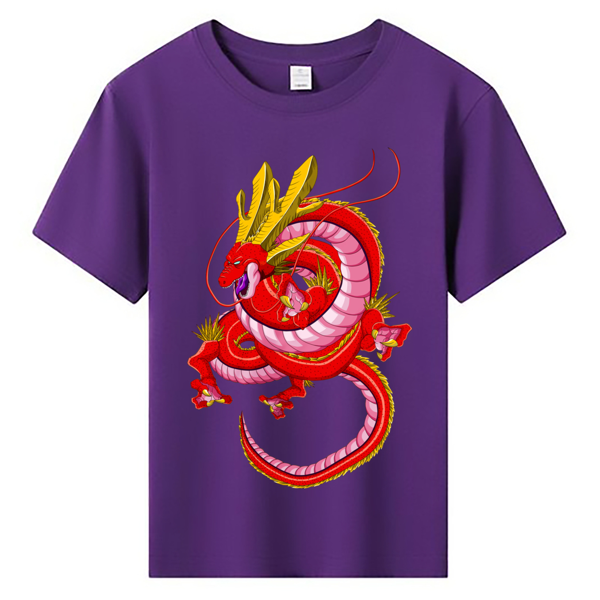 （画像用） ドラゴンボール 神龍 シェンロン DRAGON BALL Shenron 綿100％キッズTシャツ（フロントプリント）