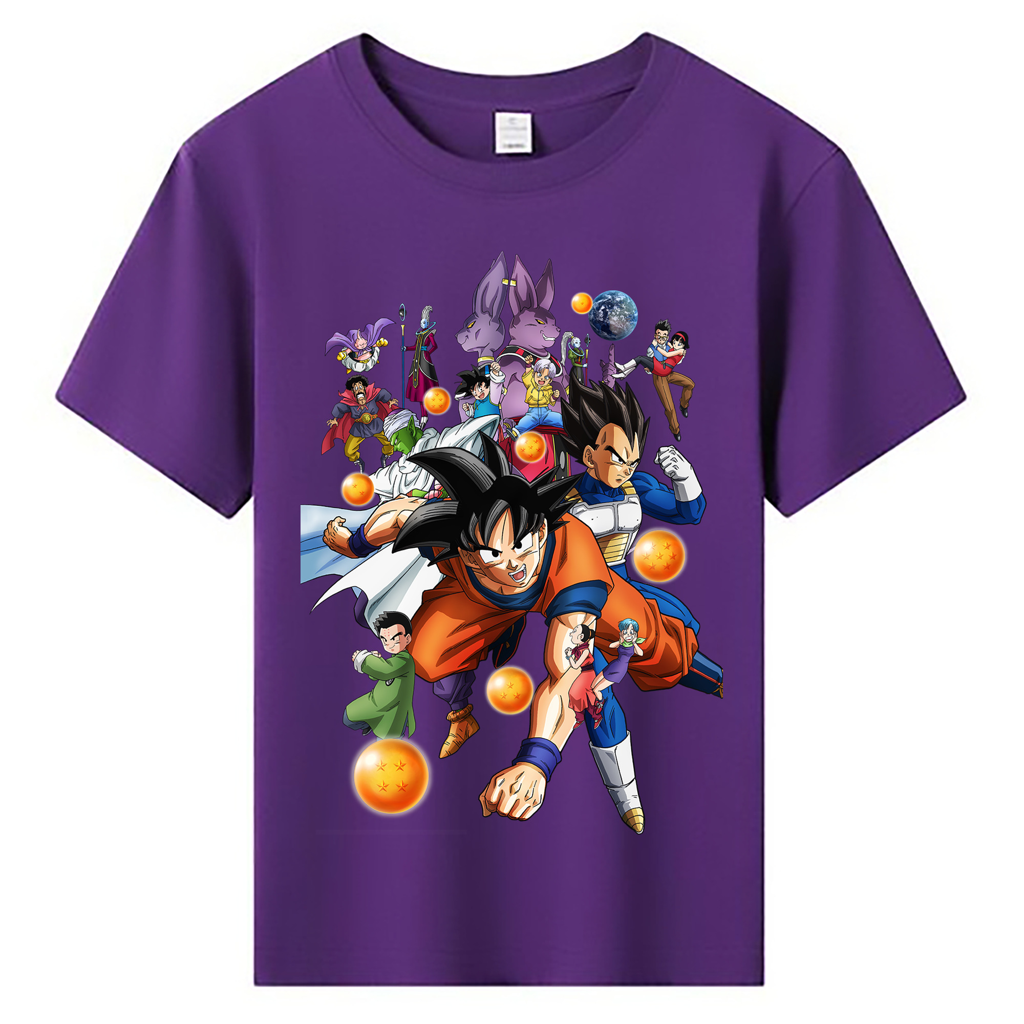 （画像用） ドラゴンボール DRAGON BALL 綿100％キッズTシャツ（フロントプリント）