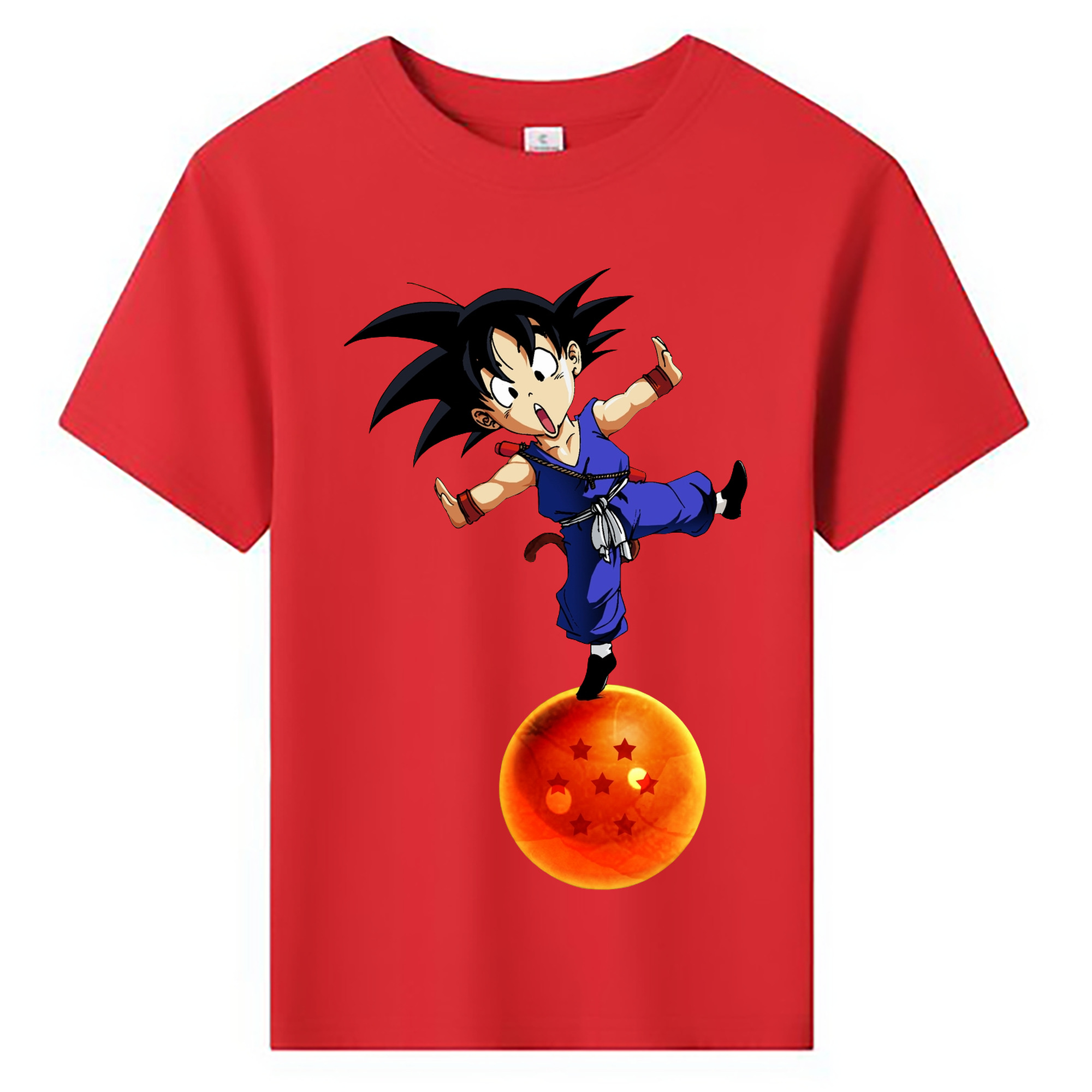 （画像用） ドラゴンボール 孫悟空（そん ごくう）Son Goku カカロット DRAGON BALL Kakarotto 綿100％キッズTシャツ（フロントプリント）