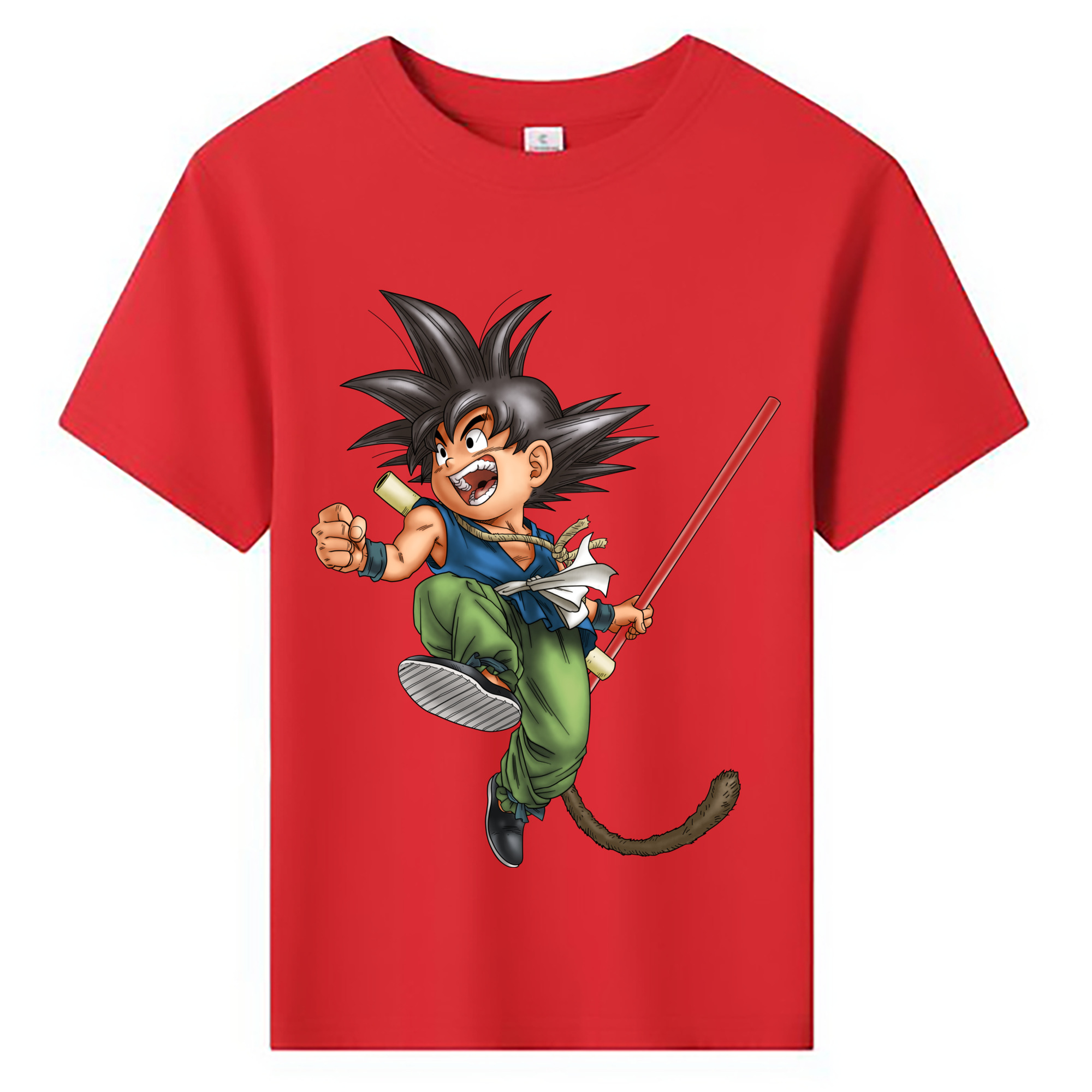 （画像用） ドラゴンボール 孫悟空（そん ごくう）Son Goku カカロット DRAGON BALL Kakarotto 綿100％キッズTシャツ（フロントプリント）