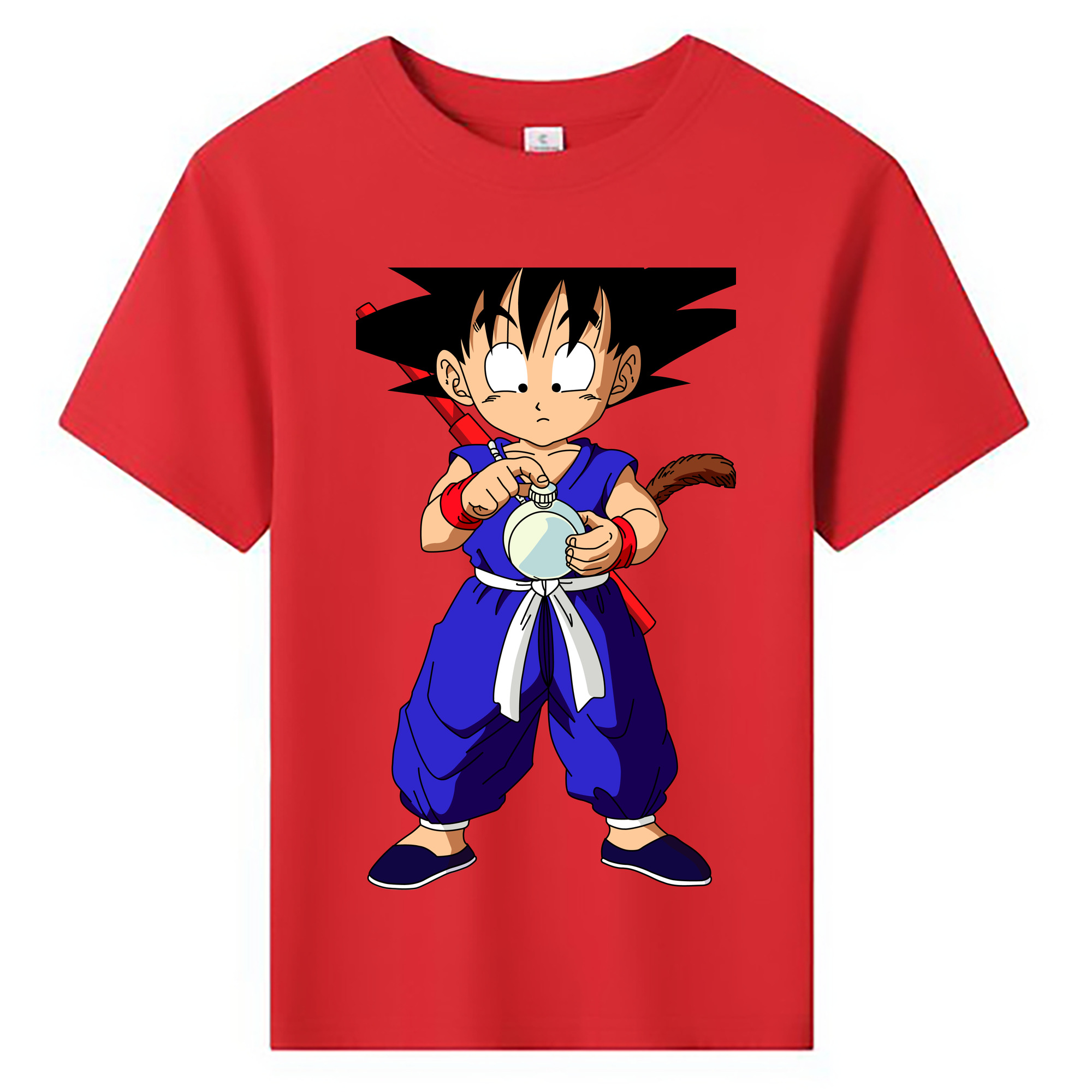 （画像用） ドラゴンボール 孫悟空（そん ごくう）Son Goku カカロット DRAGON BALL Kakarotto 綿100％キッズTシャツ（フロントプリント）