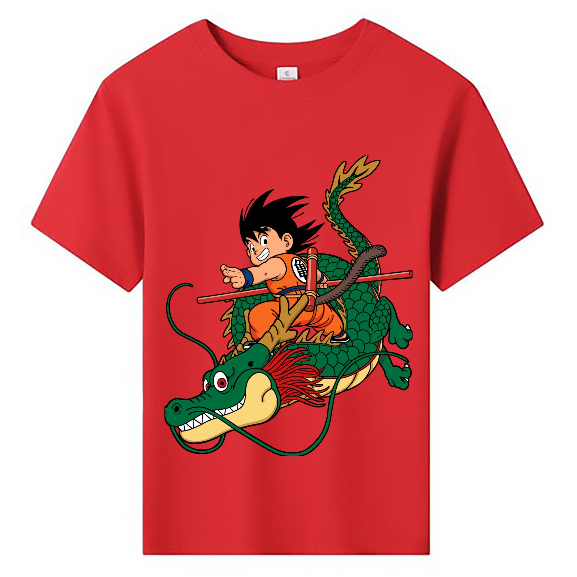 （画像用） ドラゴンボール 孫悟空（そん ごくう）Son Goku カカロット DRAGON BALL Kakarotto 綿100％キッズTシャツ（フロントプリント）