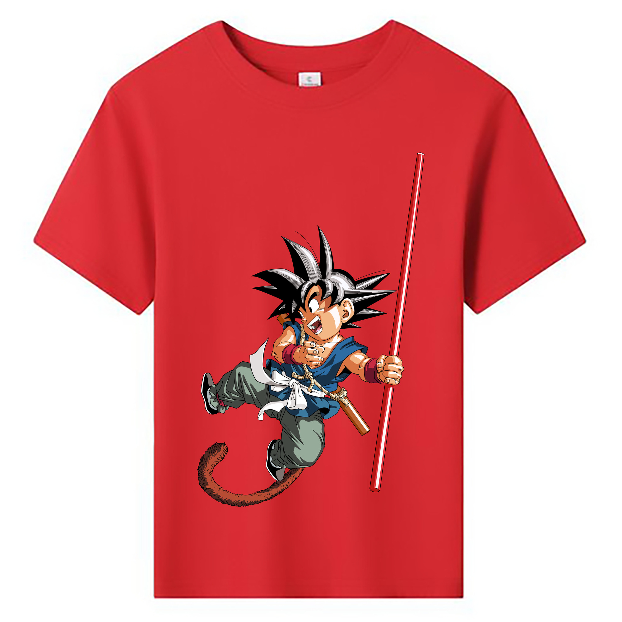 （画像用） ドラゴンボール 孫悟空（そん ごくう）Son Goku カカロット DRAGON BALL Kakarotto 綿100％キッズTシャツ（フロントプリント）