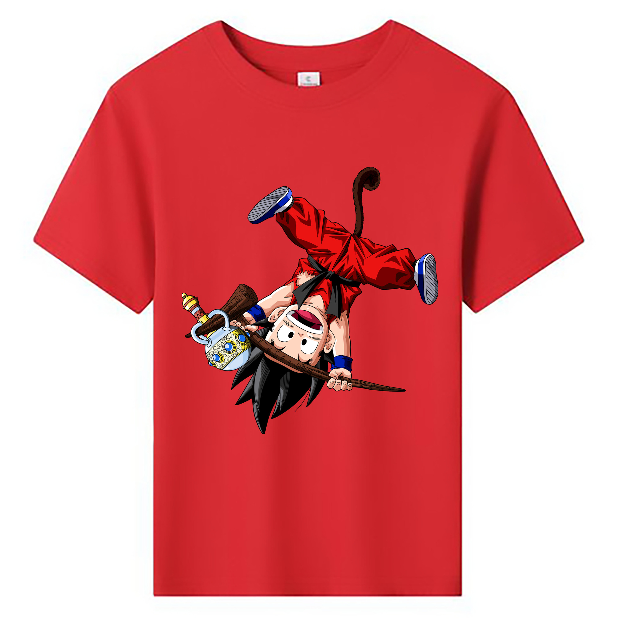 （画像用） ドラゴンボール 孫悟空（そん ごくう）Son Goku カカロット DRAGON BALL Kakarotto 綿100％キッズTシャツ（フロントプリント）
