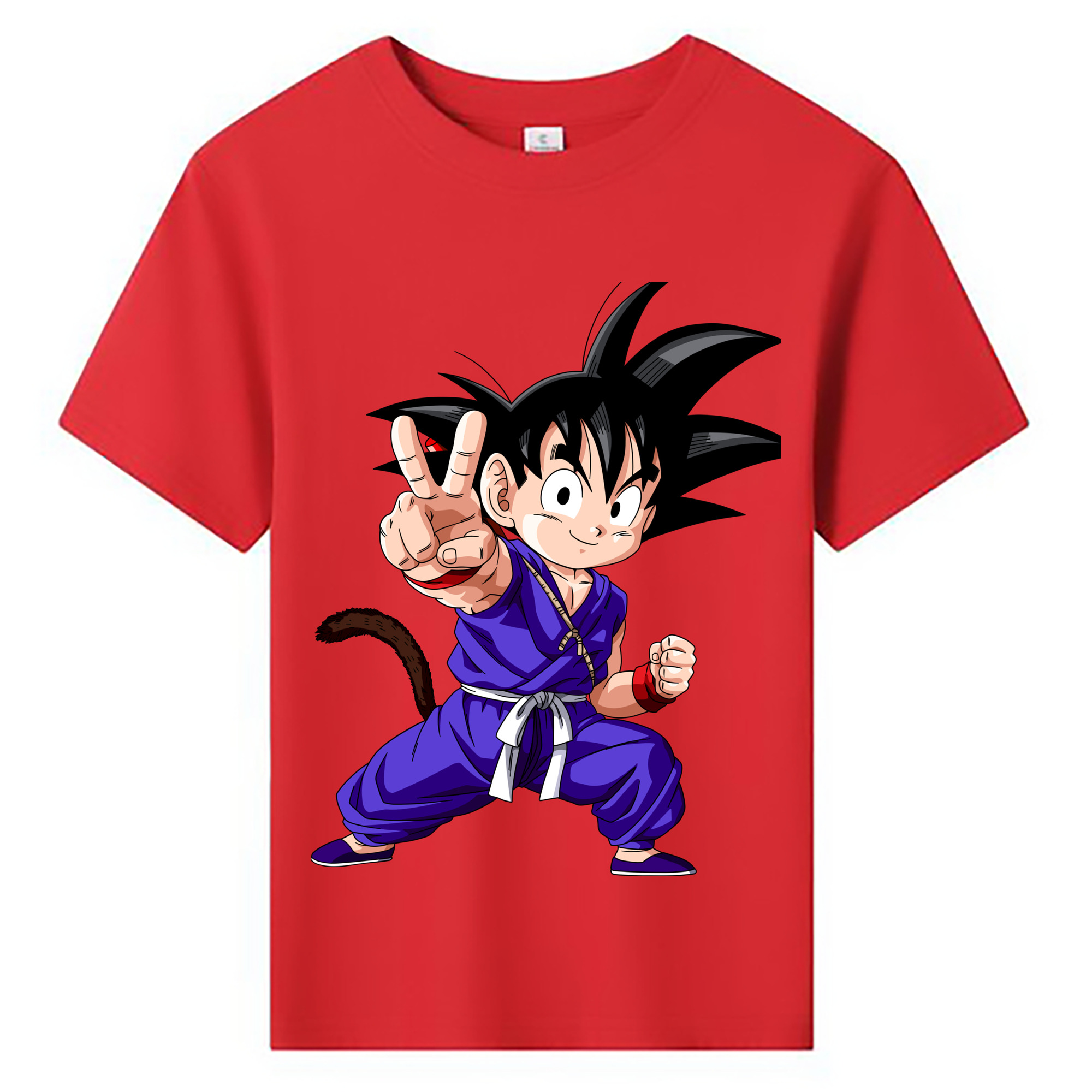 （画像用） ドラゴンボール 孫悟空（そん ごくう）Son Goku カカロット DRAGON BALL Kakarotto 綿100％キッズTシャツ（フロントプリント）