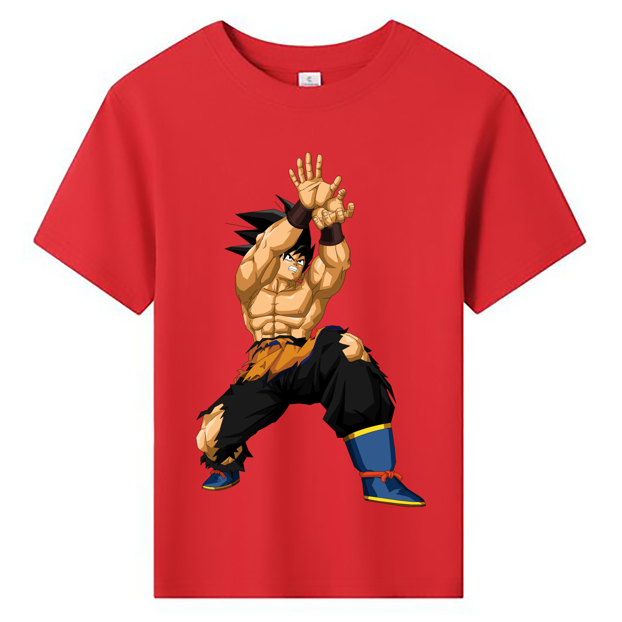 （画像用） ドラゴンボール 孫悟空（そん ごくう）Son Goku カカロット DRAGON BALL Kakarotto 綿100％キッズTシャツ（フロントプリント）