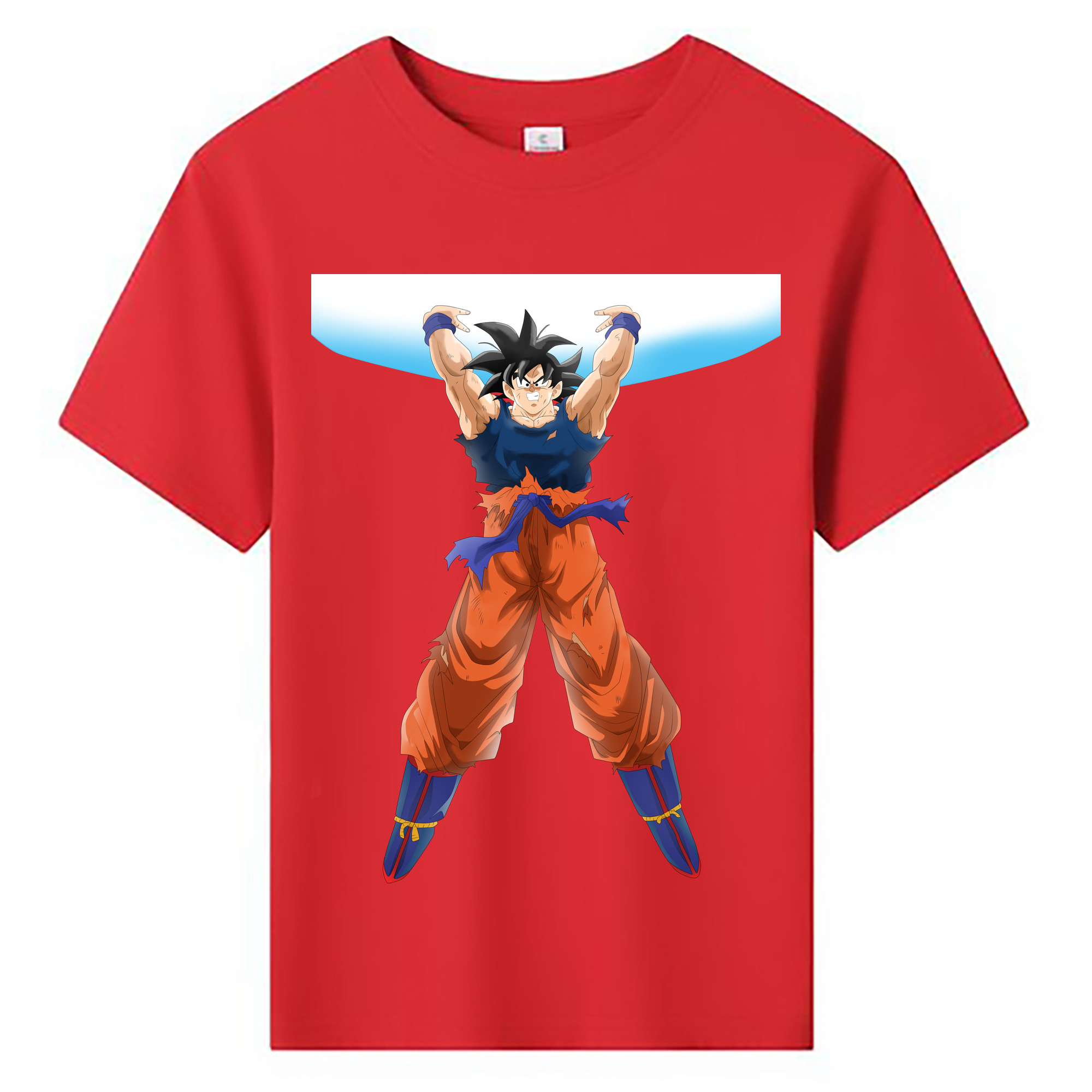（画像用） ドラゴンボール 孫悟空（そん ごくう）Son Goku カカロット DRAGON BALL Kakarotto 綿100％キッズTシャツ（フロントプリント）
