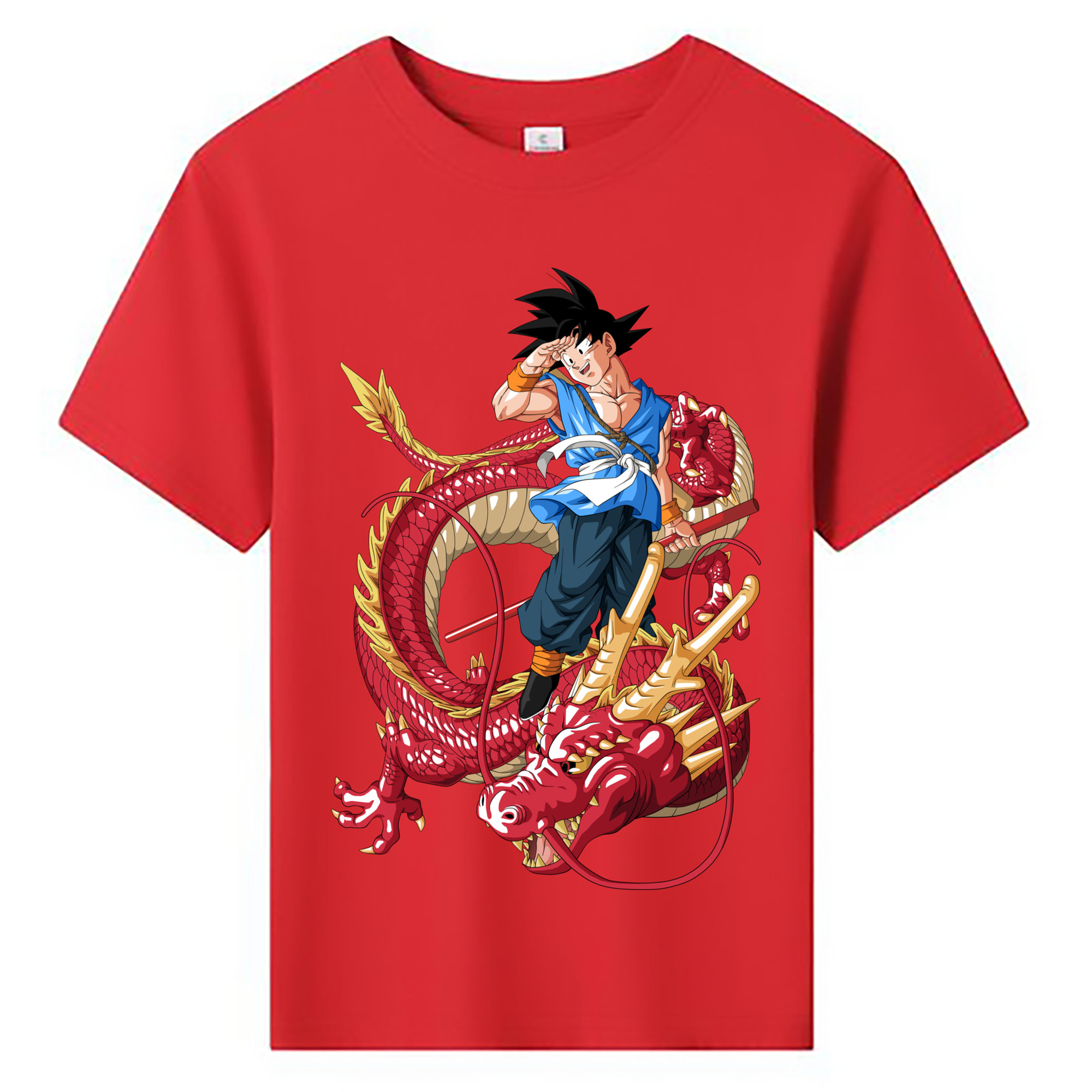 （画像用） ドラゴンボール 孫悟空（そん ごくう）Son Goku カカロット DRAGON BALL Kakarotto 綿100％キッズTシャツ（フロントプリント）
