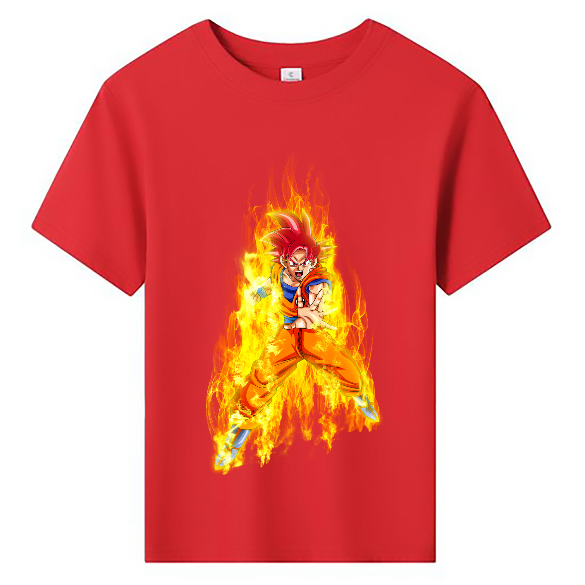 （画像用） ドラゴンボール 孫悟空（そん ごくう）Son Goku カカロット DRAGON BALL Kakarotto 綿100％キッズTシャツ（フロントプリント）