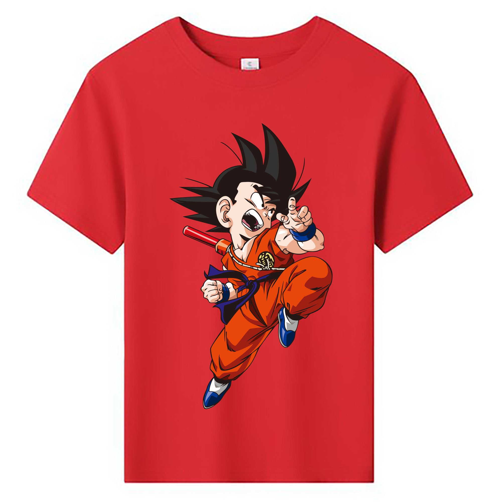 （画像用） ドラゴンボール 孫悟空（そん ごくう）Son Goku カカロット DRAGON BALL Kakarotto 綿100％キッズTシャツ（フロントプリント）