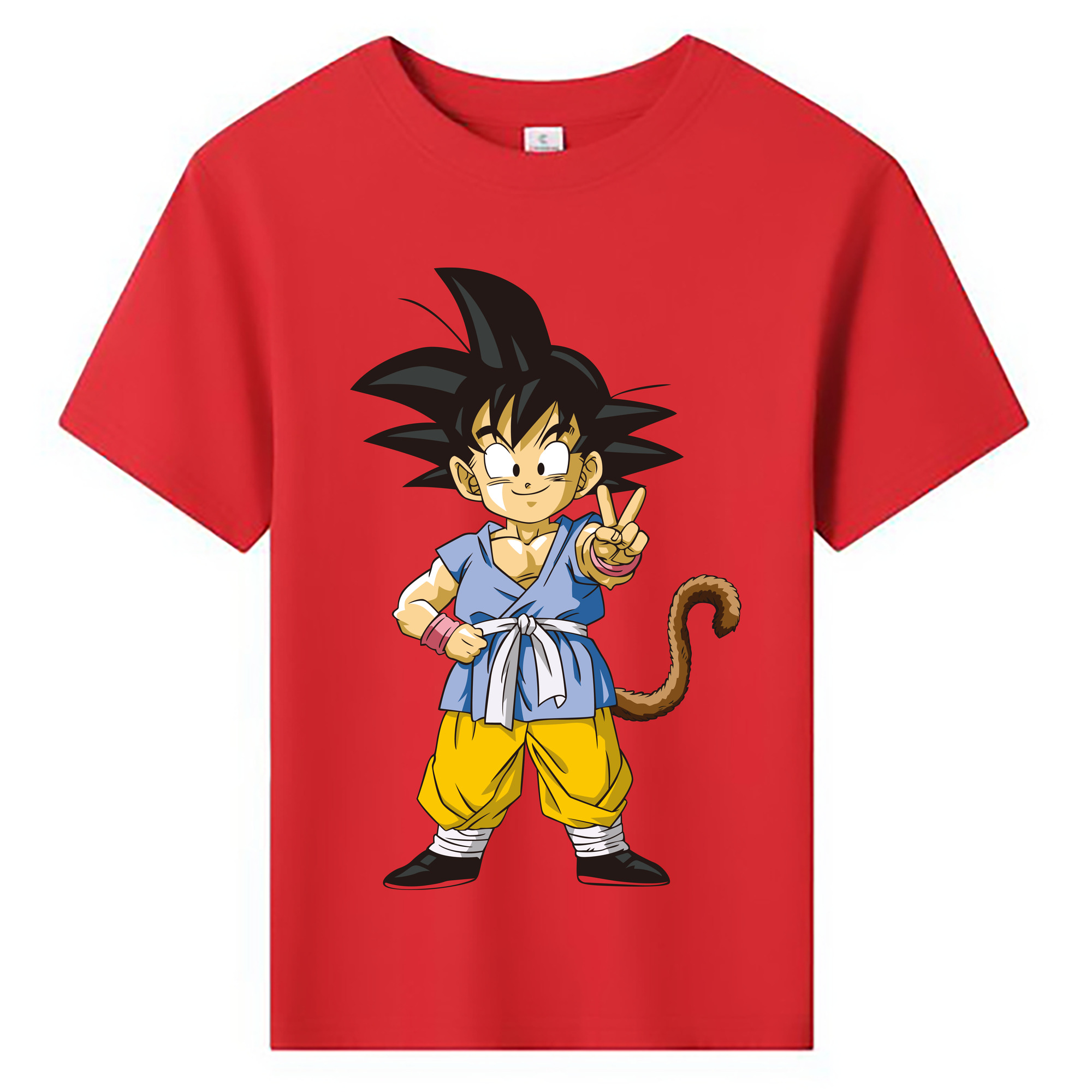 （画像用） ドラゴンボール 孫悟空（そん ごくう）Son Goku カカロット DRAGON BALL Kakarotto 綿100％キッズTシャツ（フロントプリント）