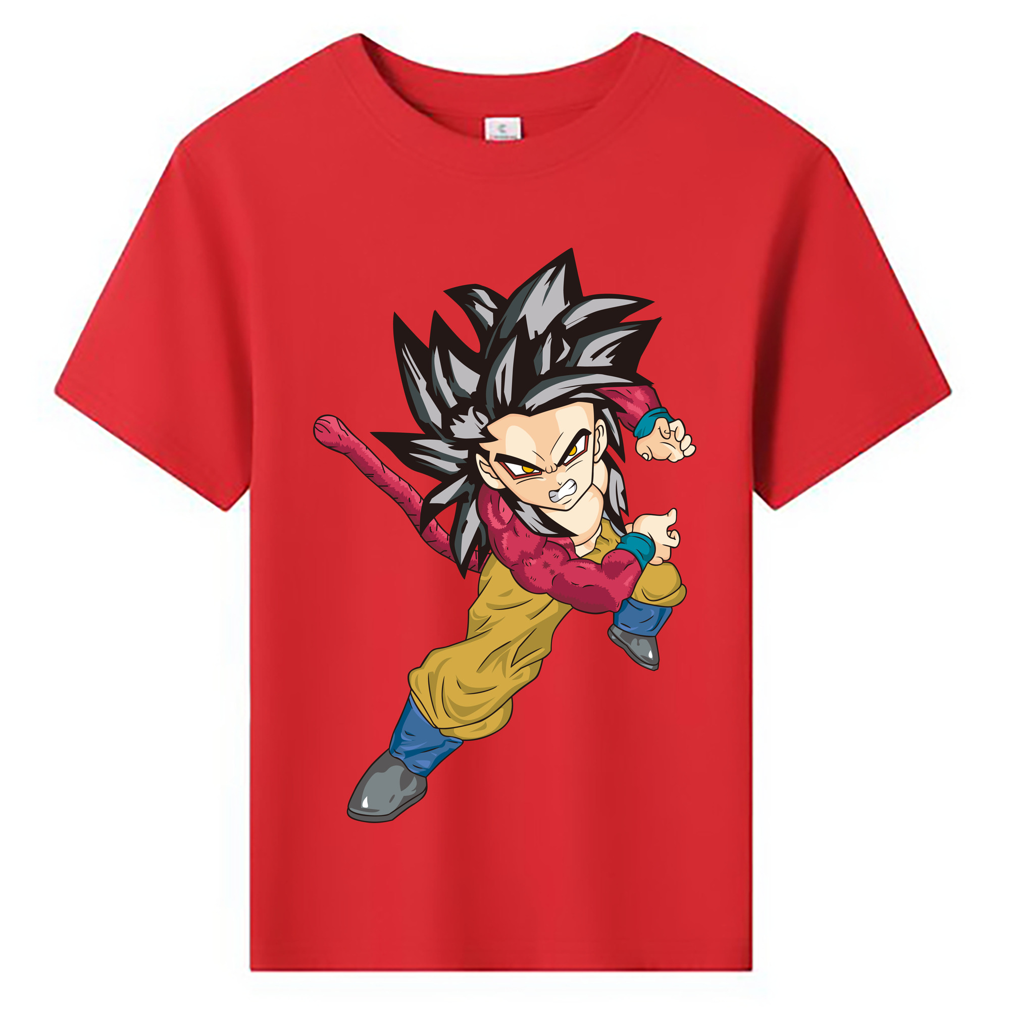 （画像用） ドラゴンボール 孫悟空（そん ごくう）Son Goku カカロット DRAGON BALL Kakarotto 綿100％キッズTシャツ（フロントプリント）