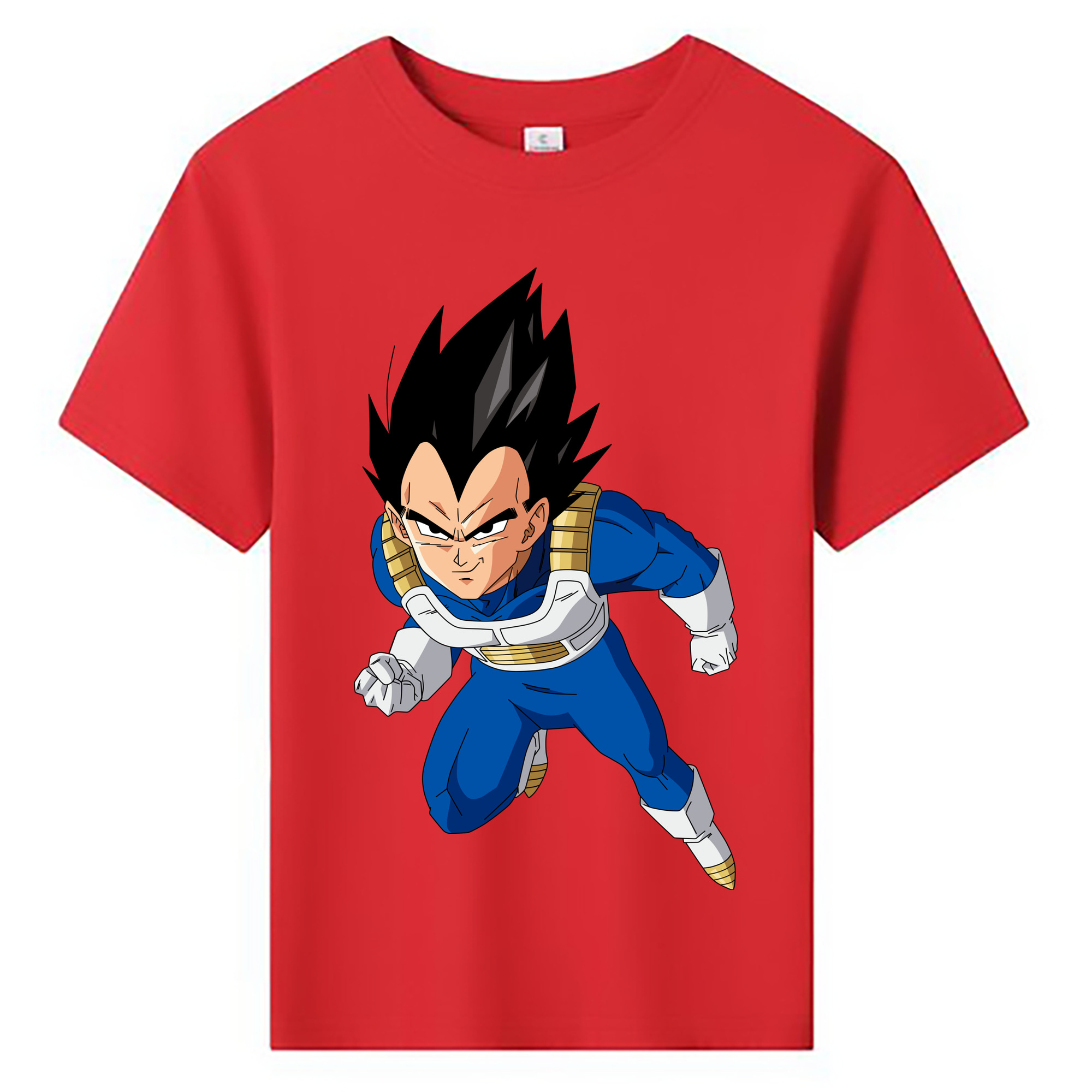 （画像用） ドラゴンボール ベジータ四世（Bejīta Yonsei）DRAGON BALL Vegeta IV 綿100％キッズTシャツ（フロントプリント）