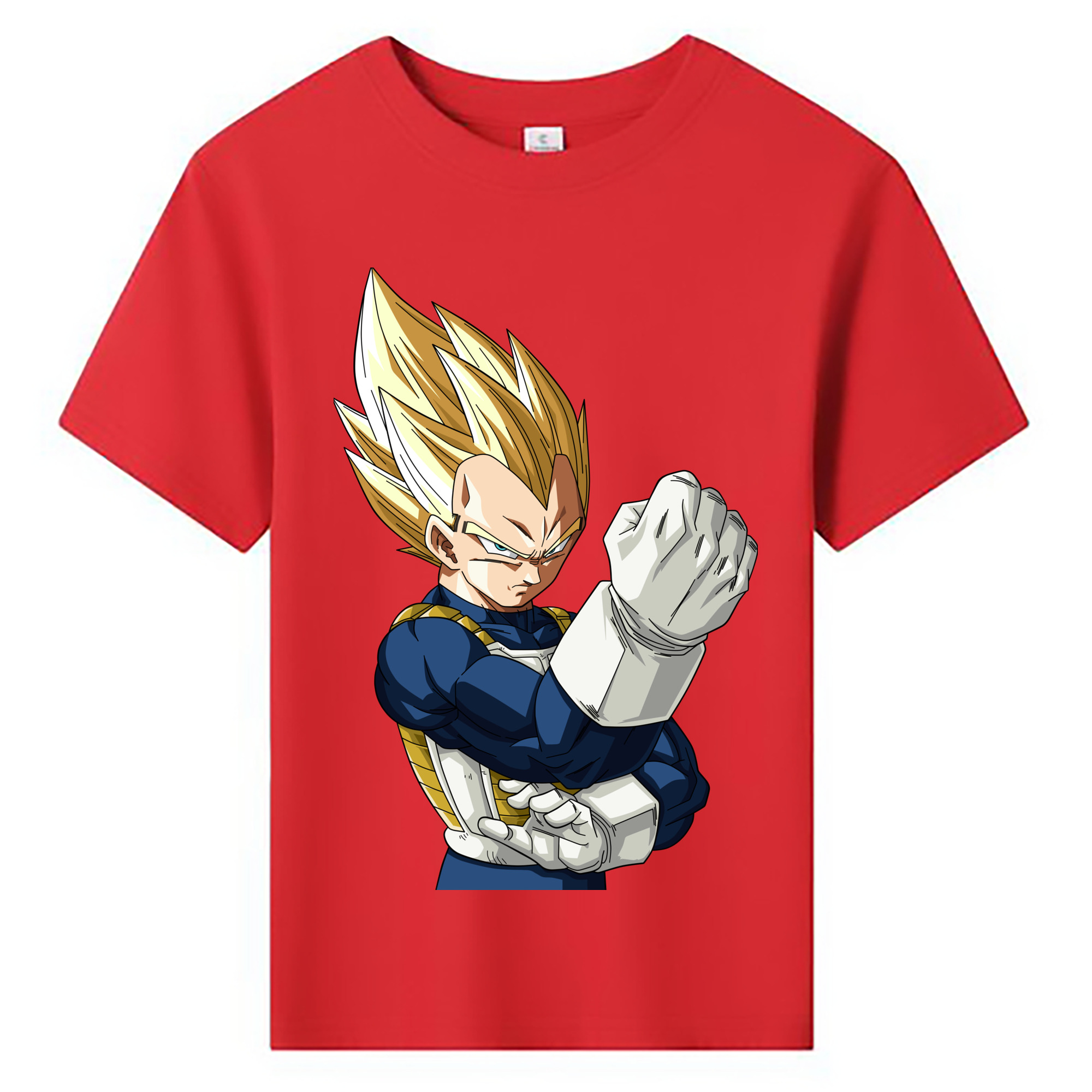 （画像用） ドラゴンボール ベジータ四世（Bejīta Yonsei）DRAGON BALL Vegeta IV 綿100％キッズTシャツ（フロントプリント）