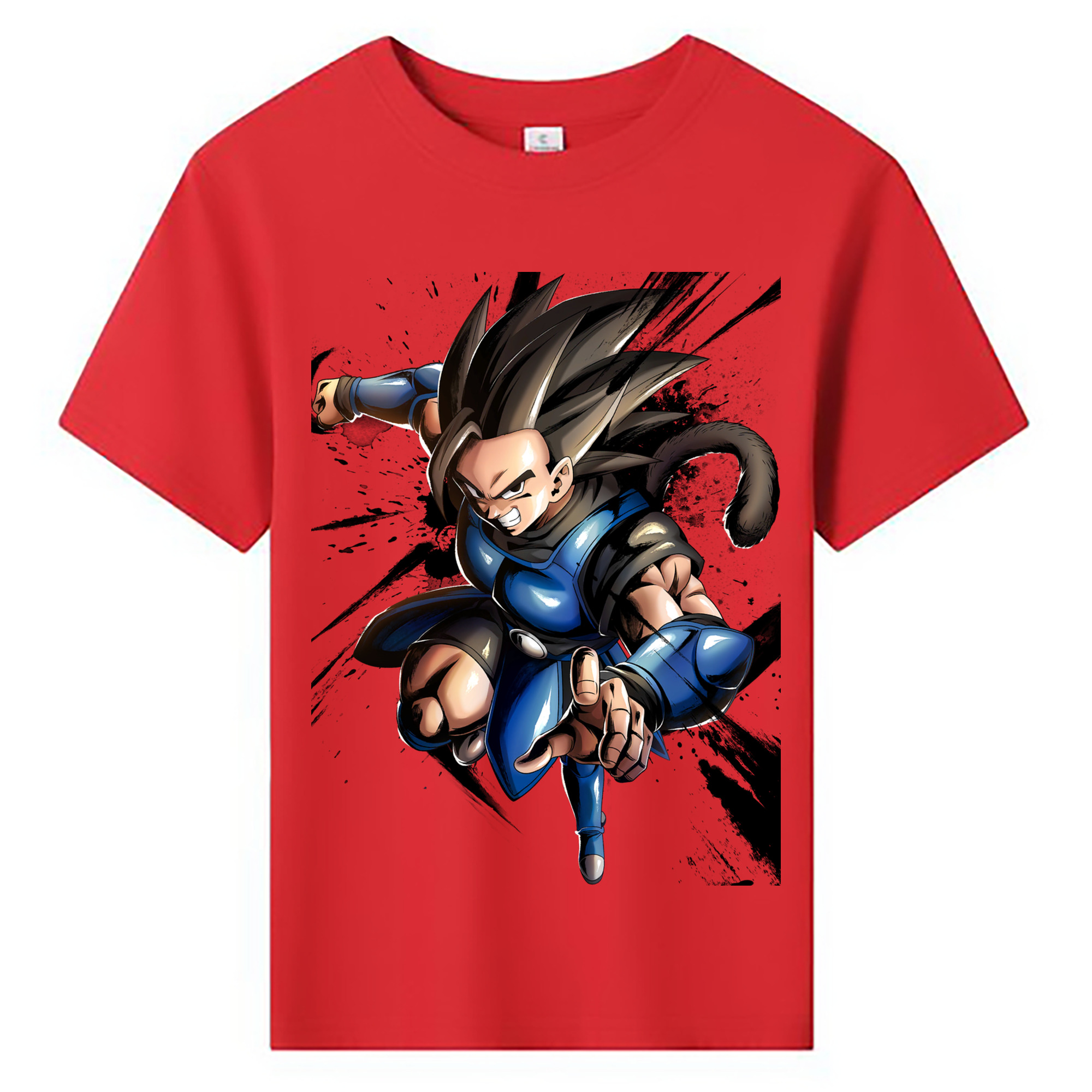 ドラゴンボール ベジータ四世（Bejīta Yonsei）DRAGON BALL Vegeta IV 綿100％キッズTシャツ（フロントプリント）
