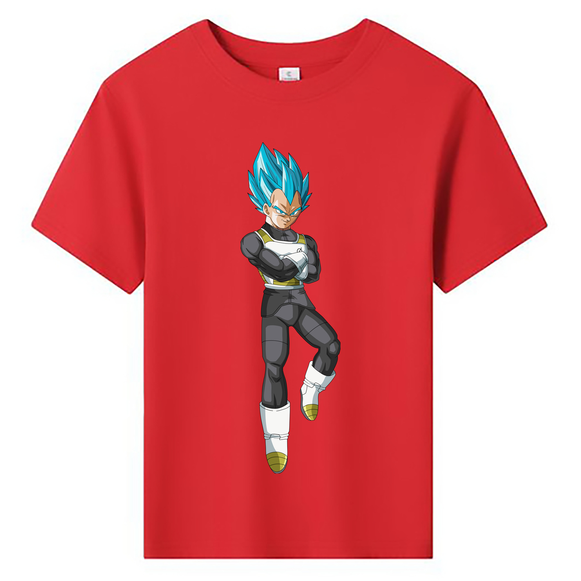 （画像用） ドラゴンボール ベジータ四世（Bejīta Yonsei）DRAGON BALL Vegeta IV 綿100％キッズTシャツ（フロントプリント）