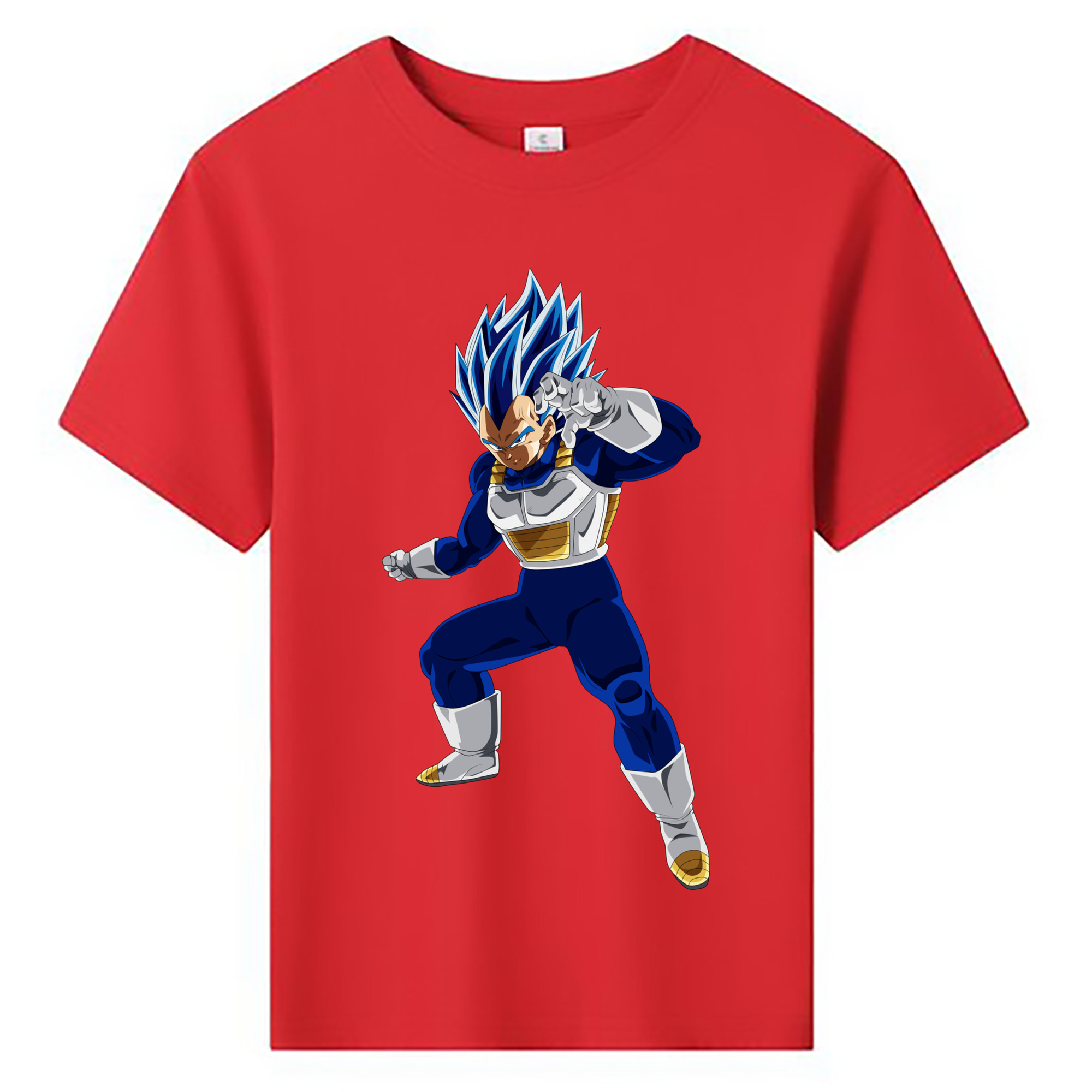 （画像用） ドラゴンボール ベジータ四世（Bejīta Yonsei）DRAGON BALL Vegeta IV 綿100％キッズTシャツ（フロントプリント）