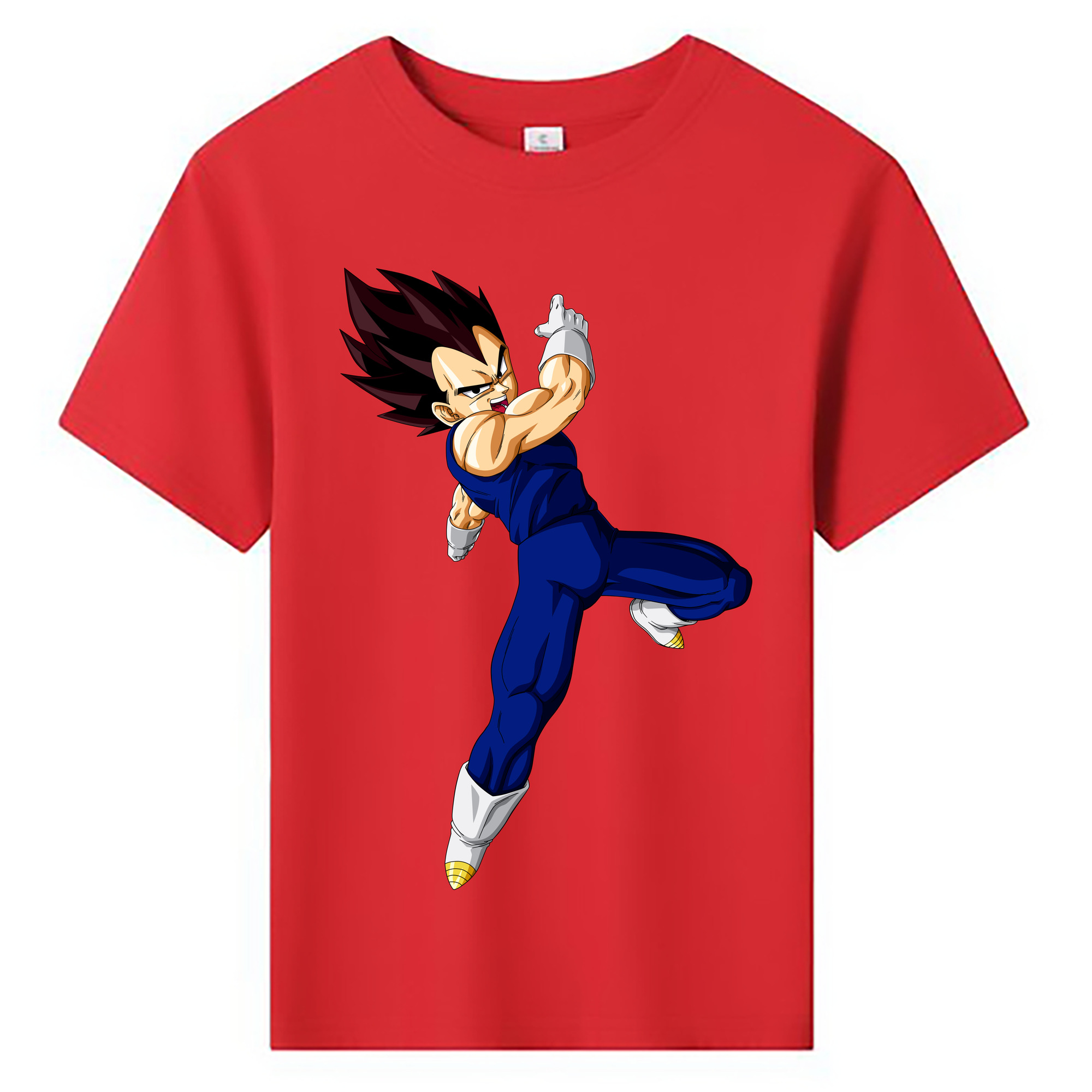 （画像用） ドラゴンボール ベジータ四世（Bejīta Yonsei）DRAGON BALL Vegeta IV 綿100％キッズTシャツ（フロントプリント）