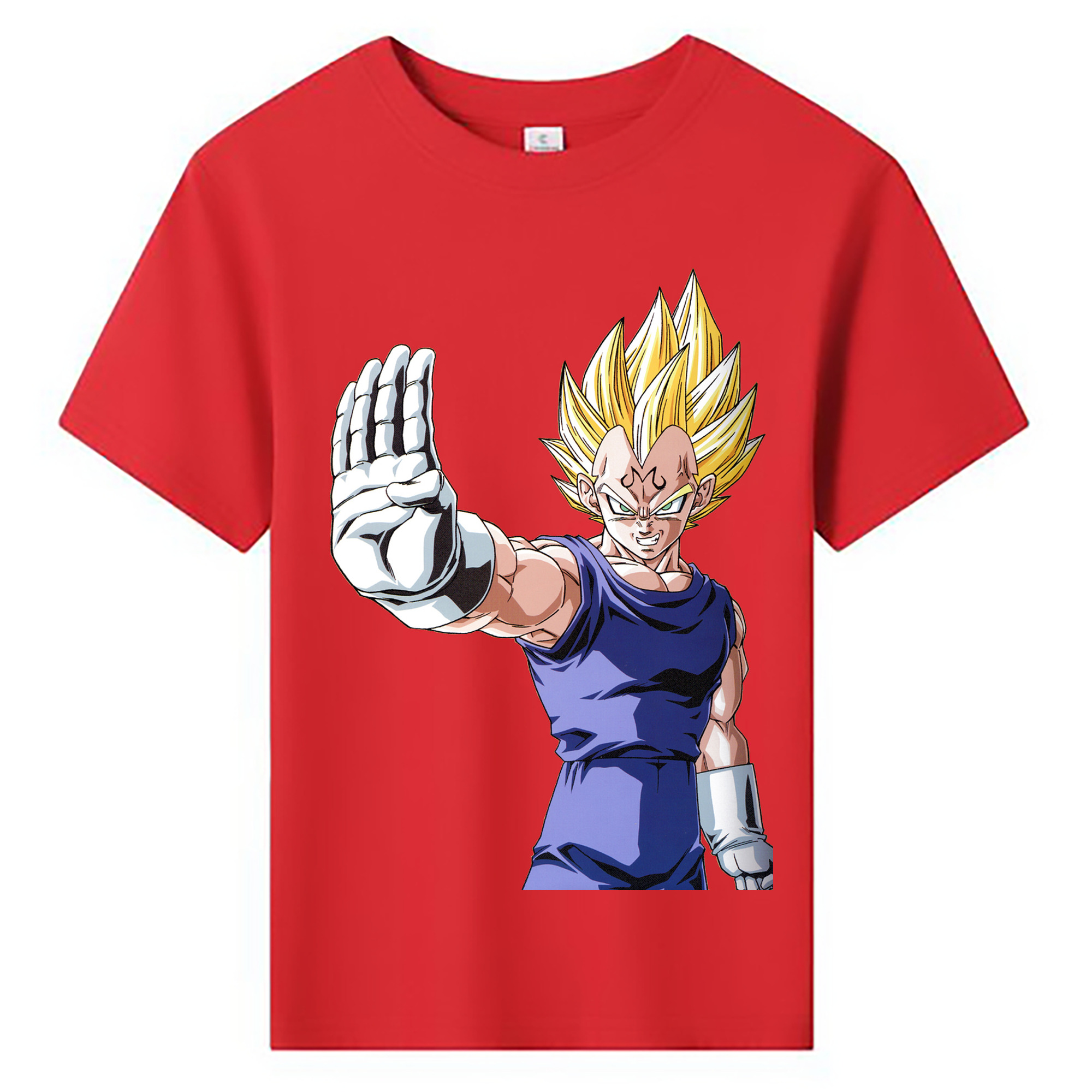 （画像用） ドラゴンボール ベジータ四世（Bejīta Yonsei）DRAGON BALL Vegeta IV 綿100％キッズTシャツ（フロントプリント）