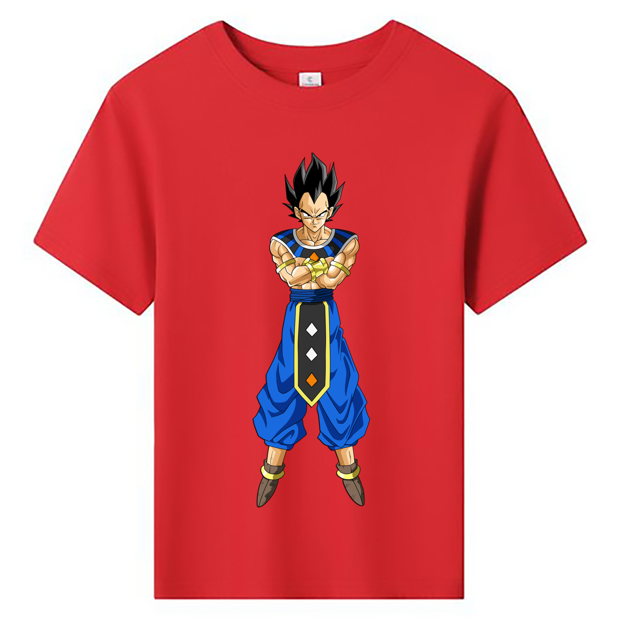 （画像用） ドラゴンボール ベジータ四世（Bejīta Yonsei）DRAGON BALL Vegeta IV 綿100％キッズTシャツ（フロントプリント）