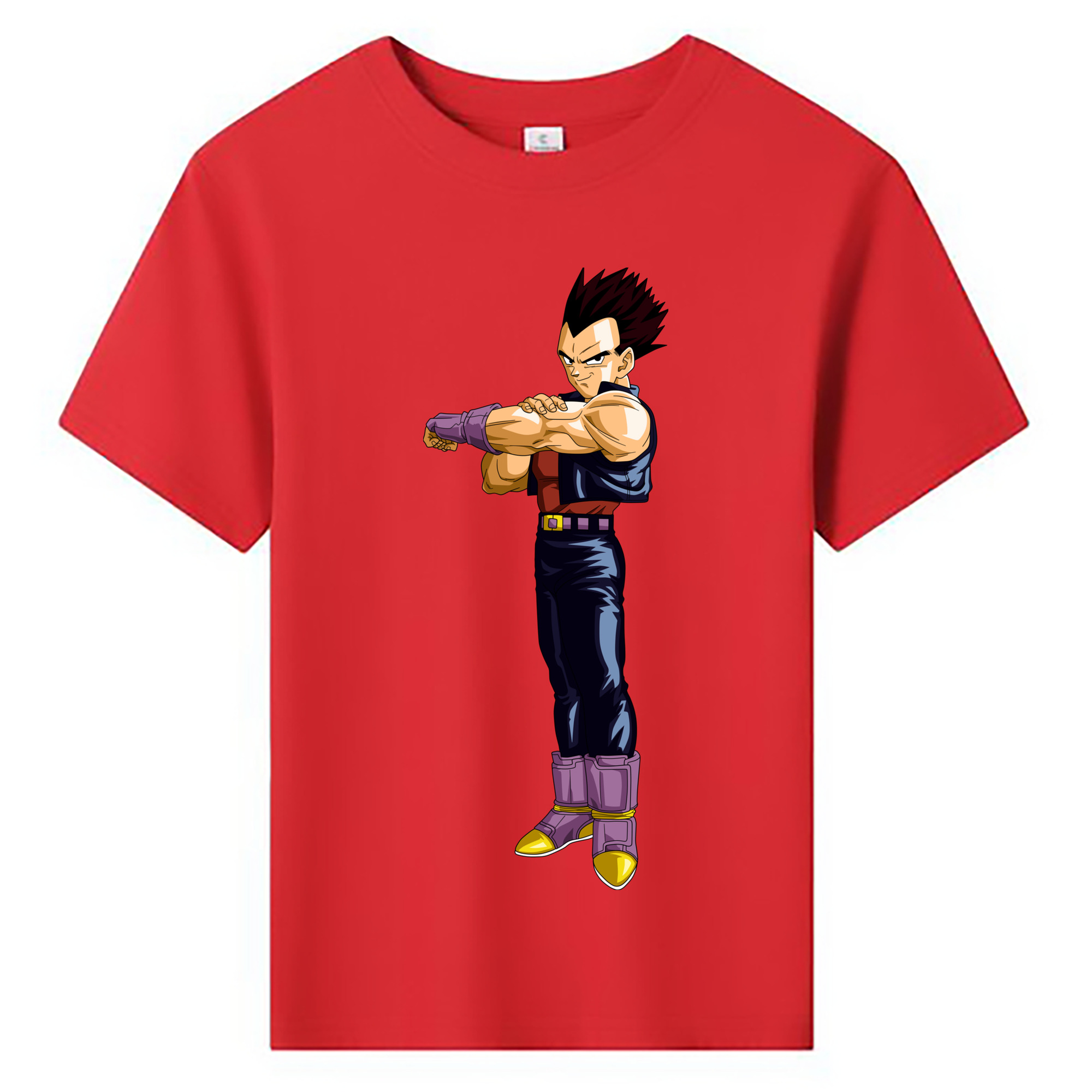 （画像用） ドラゴンボール ベジータ四世（Bejīta Yonsei）DRAGON BALL Vegeta IV 綿100％キッズTシャツ（フロントプリント）
