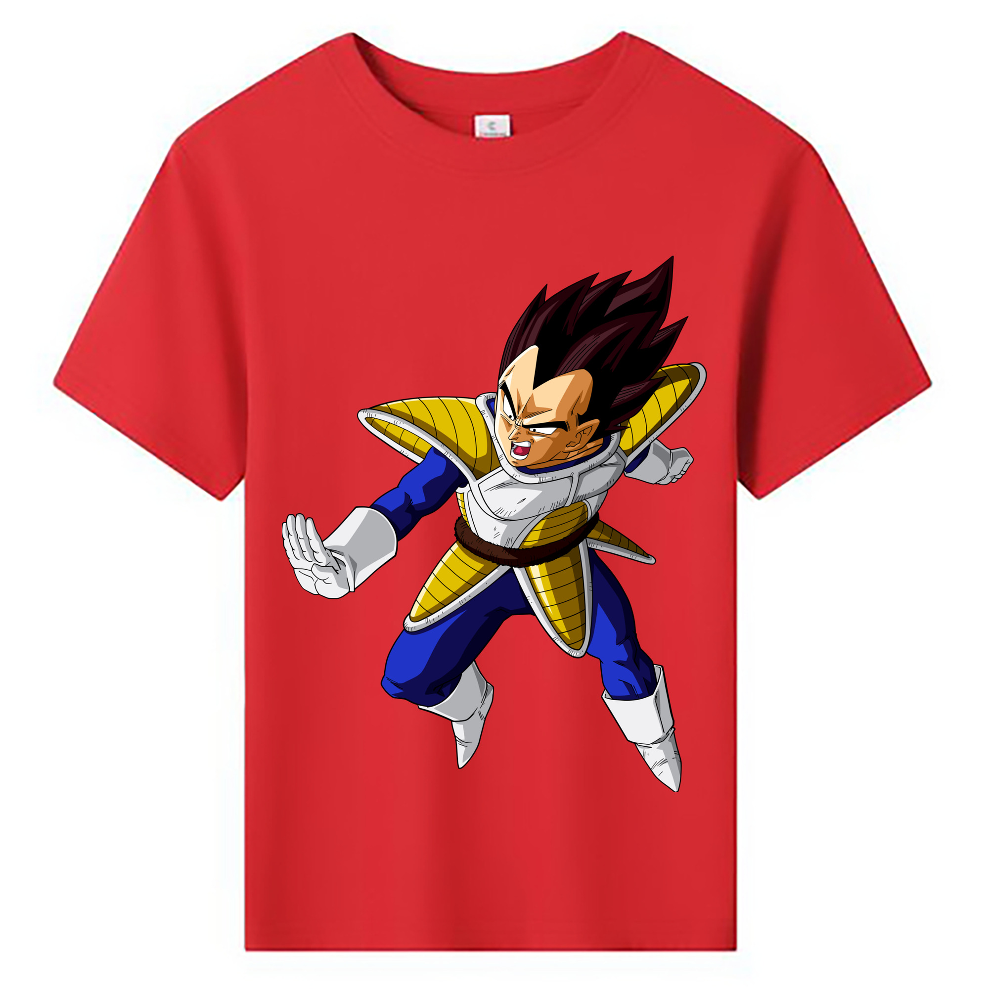 （画像用） ドラゴンボール ベジータ四世（Bejīta Yonsei）DRAGON BALL Vegeta IV 綿100％キッズTシャツ（フロントプリント）