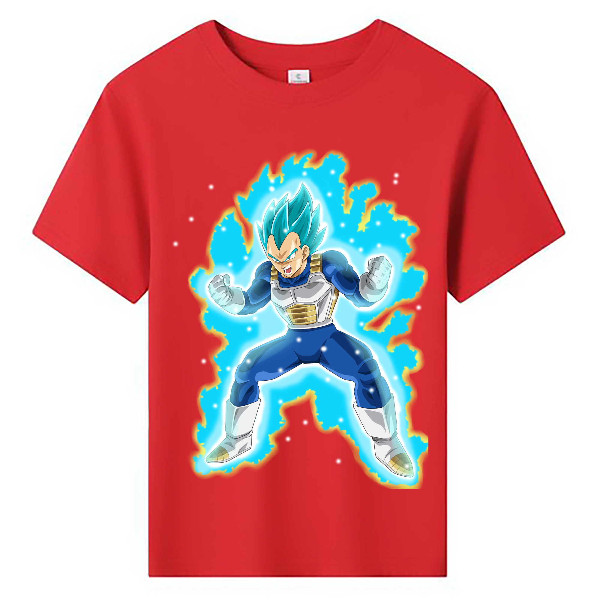 （画像用） ドラゴンボール ベジータ四世（Bejīta Yonsei）DRAGON BALL Vegeta IV 綿100％キッズTシャツ（フロントプリント）