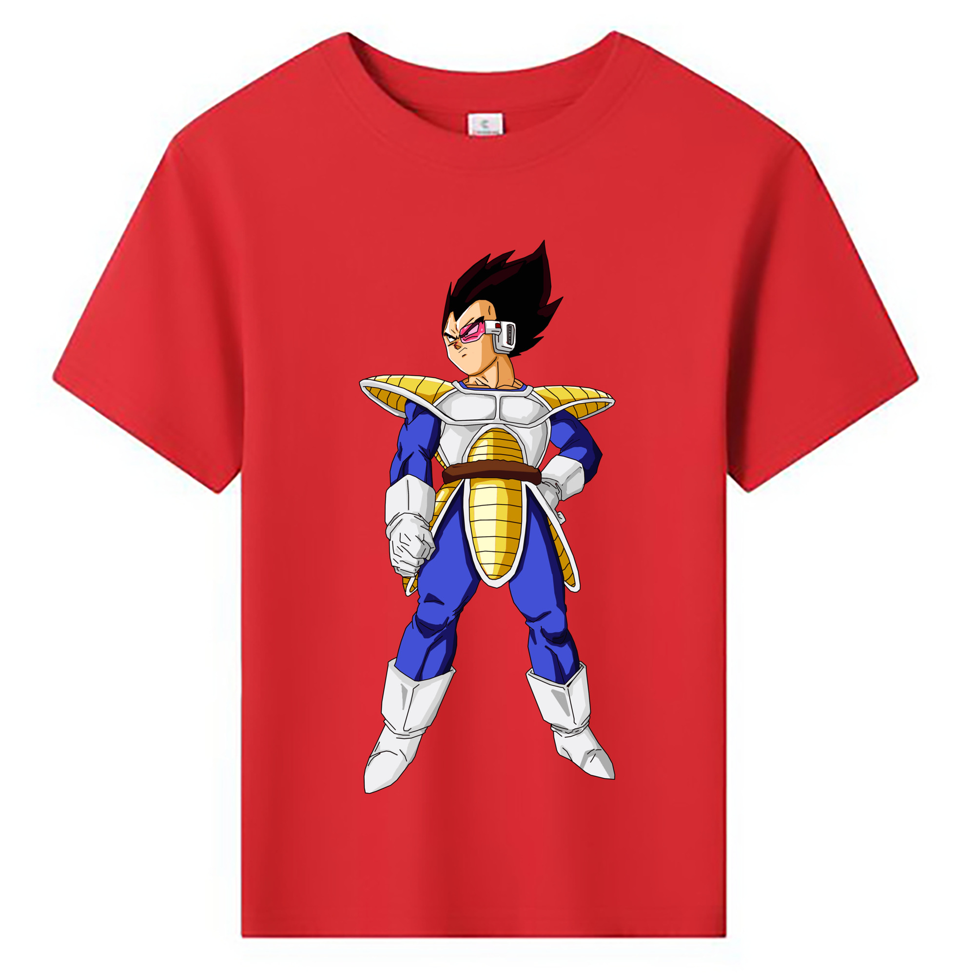 （画像用） ドラゴンボール ベジータ四世（Bejīta Yonsei）DRAGON BALL Vegeta IV 綿100％キッズTシャツ（フロントプリント）