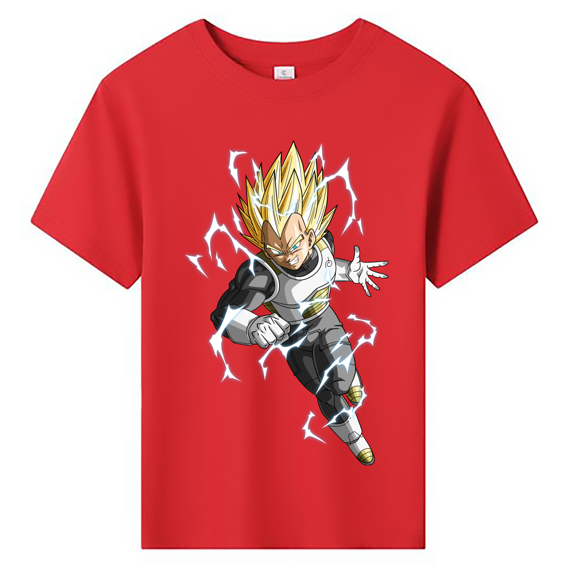 （画像用） ドラゴンボール ベジータ四世（Bejīta Yonsei）DRAGON BALL Vegeta IV 綿100％キッズTシャツ（フロントプリント）