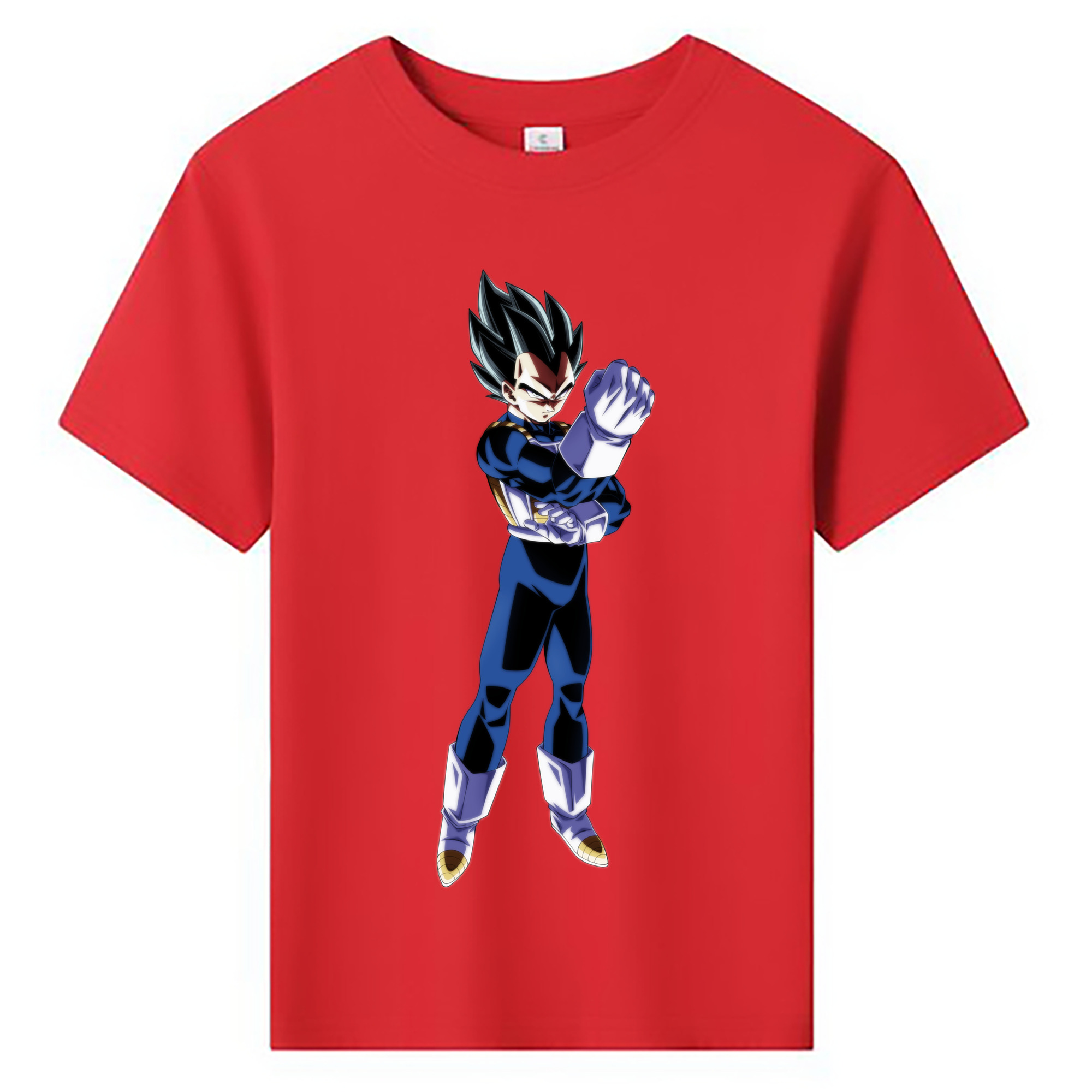 （画像用） ドラゴンボール ベジータ四世（Bejīta Yonsei）DRAGON BALL Vegeta IV 綿100％キッズTシャツ（フロントプリント）