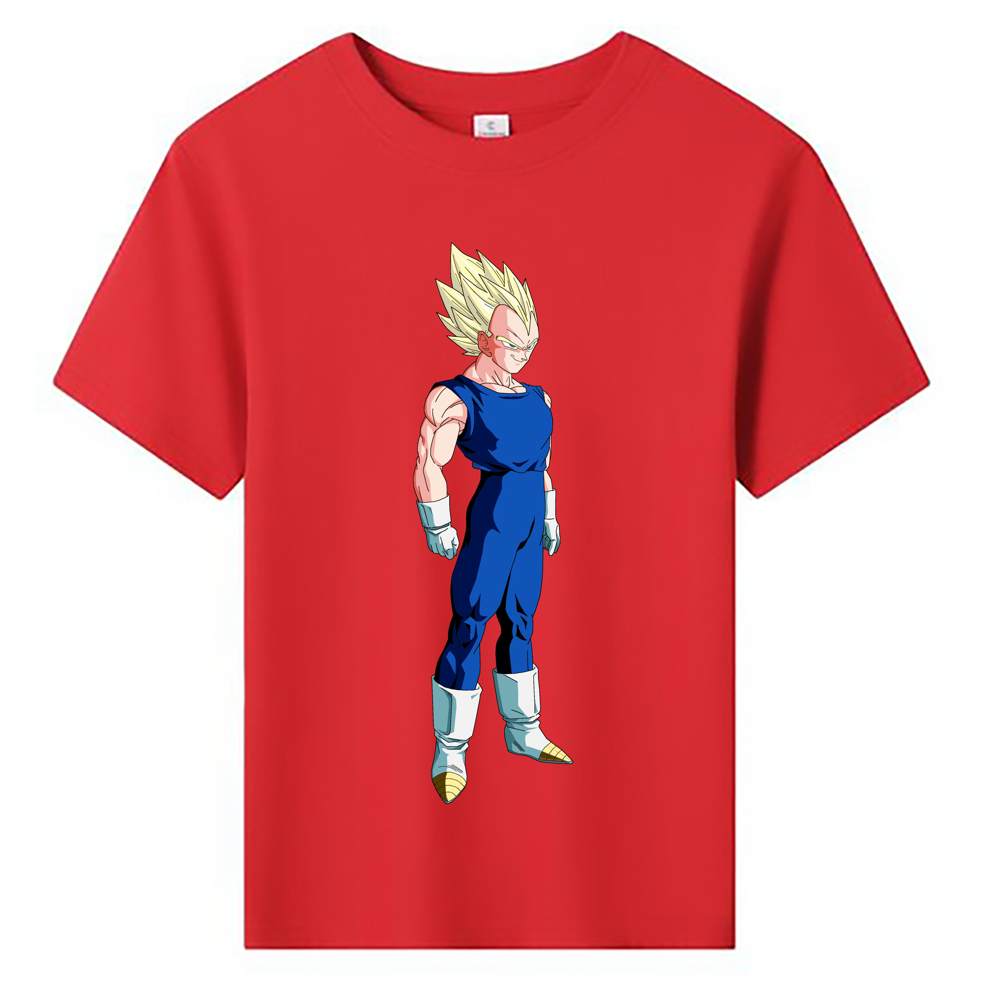 （画像用） ドラゴンボール ベジータ四世（Bejīta Yonsei）DRAGON BALL Vegeta IV 綿100％キッズTシャツ（フロントプリント）