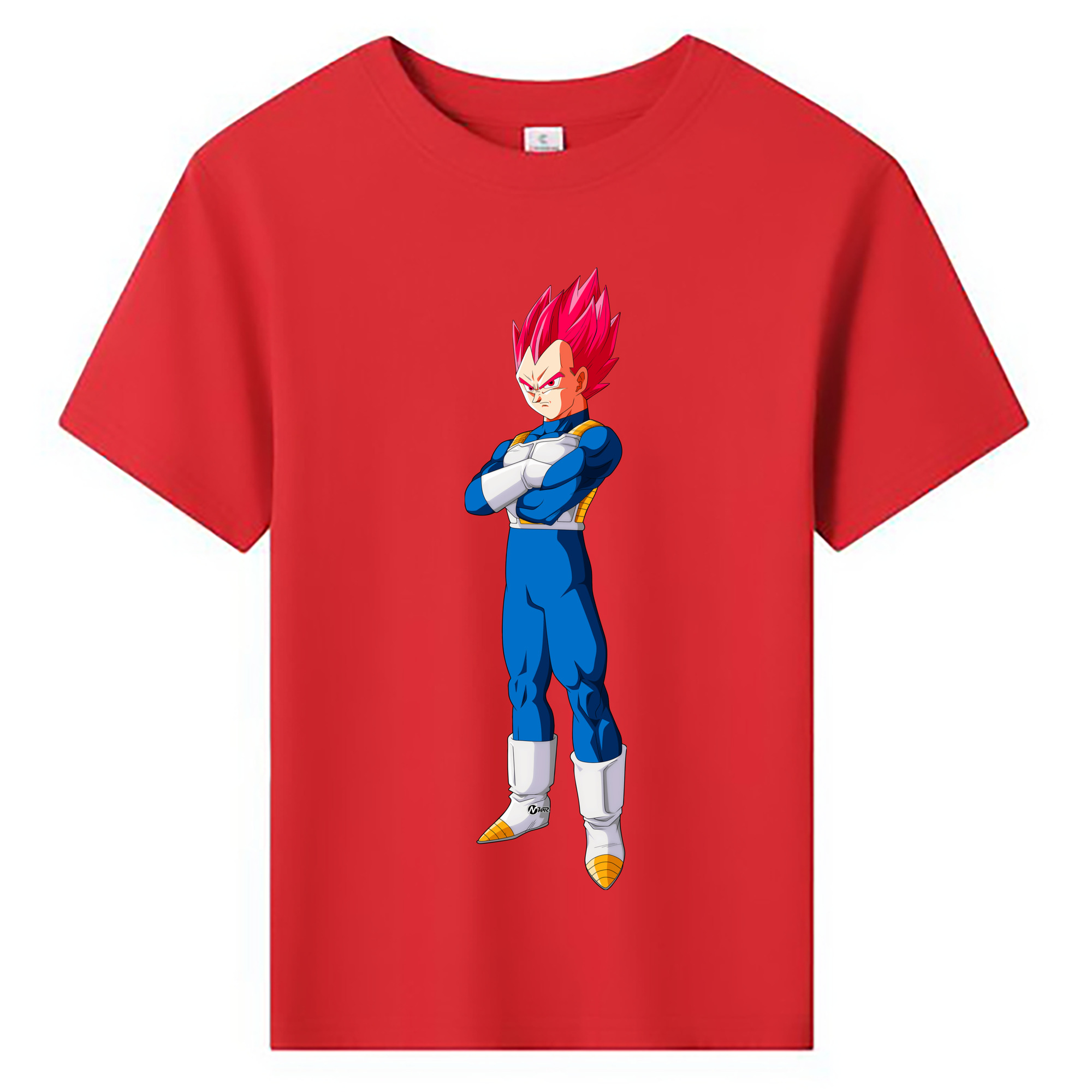 （画像用） ドラゴンボール ベジータ四世（Bejīta Yonsei）DRAGON BALL Vegeta IV 綿100％キッズTシャツ（フロントプリント）