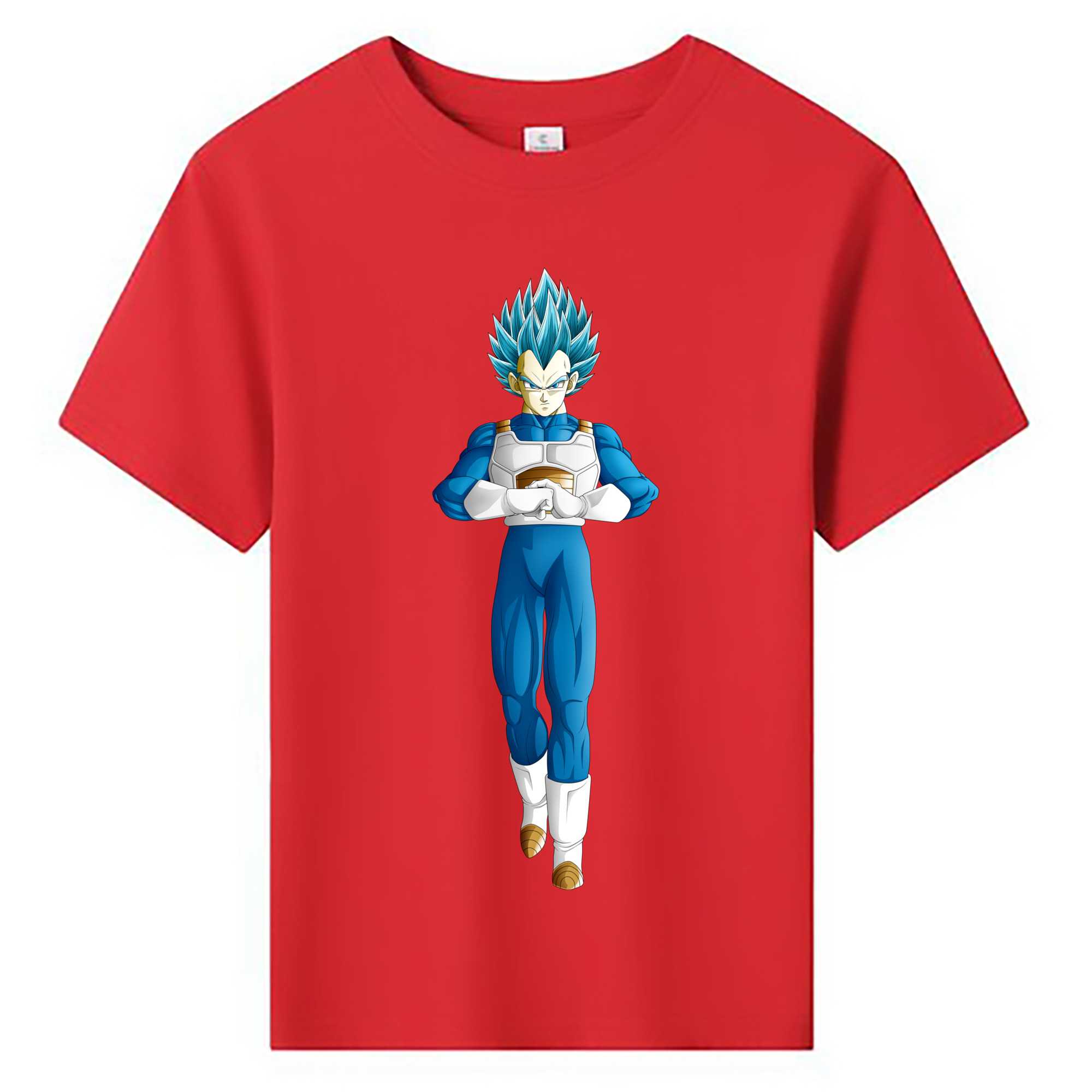 （画像用） ドラゴンボール ベジータ四世（Bejīta Yonsei）DRAGON BALL Vegeta IV 綿100％キッズTシャツ（フロントプリント）