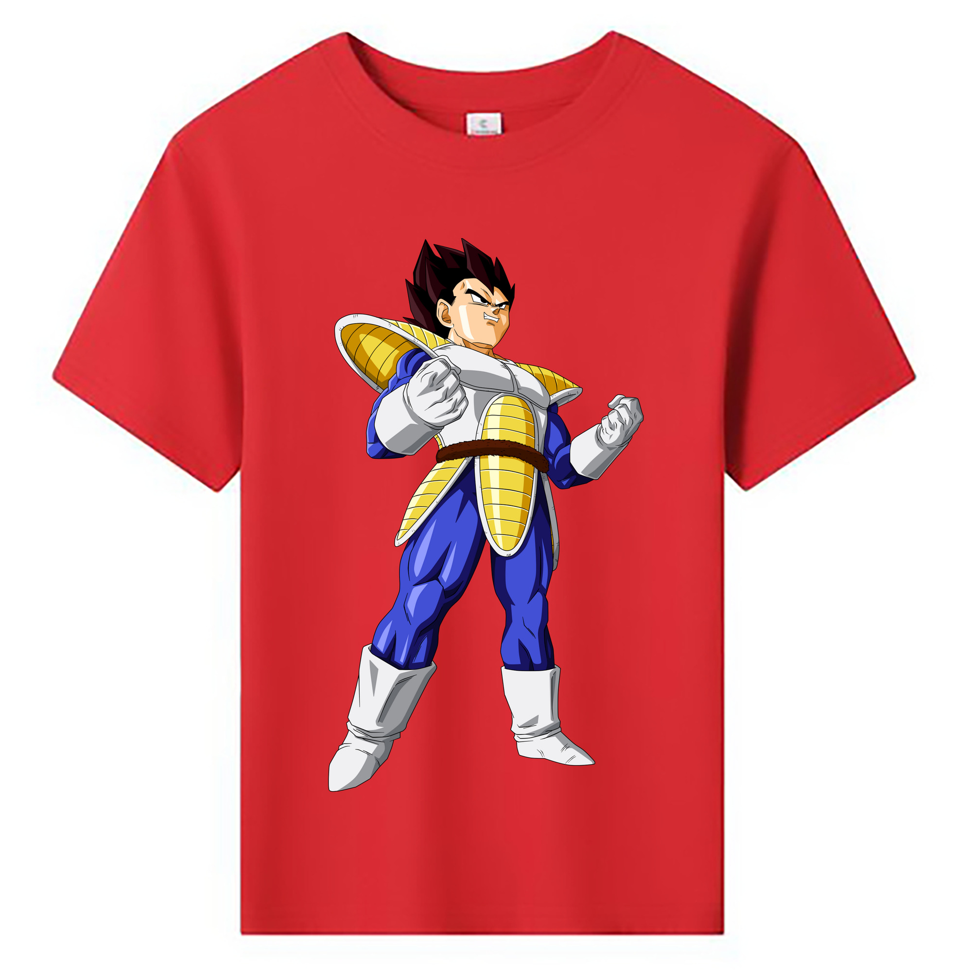 （画像用） ドラゴンボール ベジータ四世（Bejīta Yonsei）DRAGON BALL Vegeta IV 綿100％キッズTシャツ（フロントプリント）