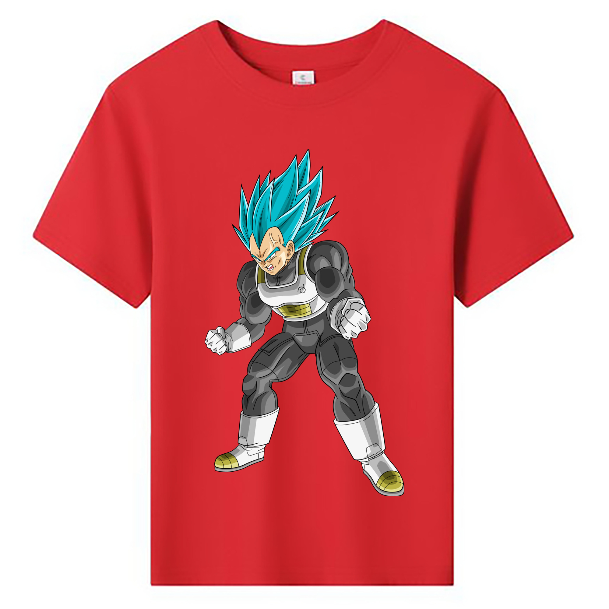 （画像用） ドラゴンボール ベジータ四世（Bejīta Yonsei）DRAGON BALL Vegeta IV 綿100％キッズTシャツ（フロントプリント）