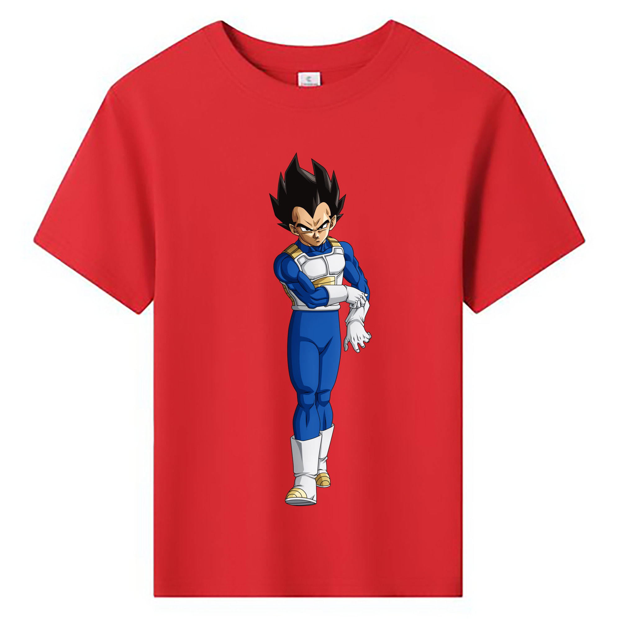 （画像用） ドラゴンボール ベジータ四世（Bejīta Yonsei）DRAGON BALL Vegeta IV 綿100％キッズTシャツ（フロントプリント）