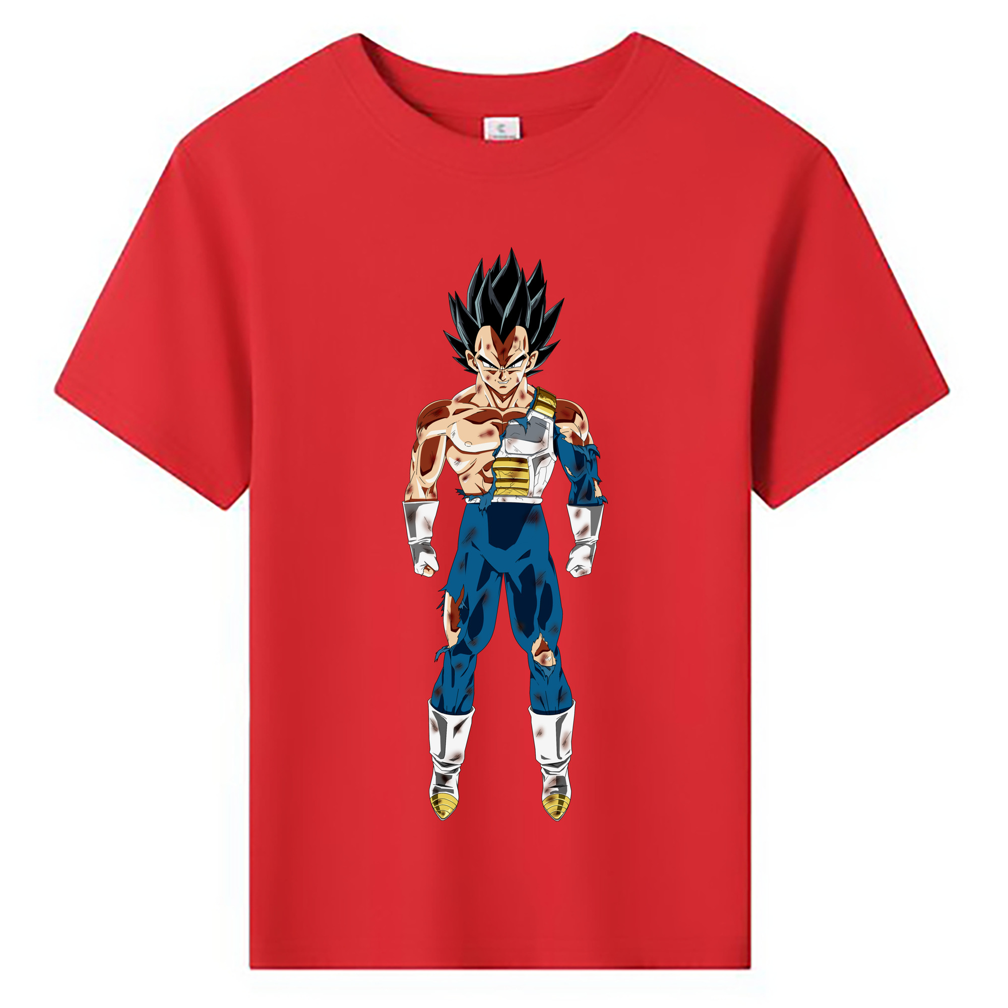 （画像用） ドラゴンボール ベジータ四世（Bejīta Yonsei）DRAGON BALL Vegeta IV 綿100％キッズTシャツ（フロントプリント）
