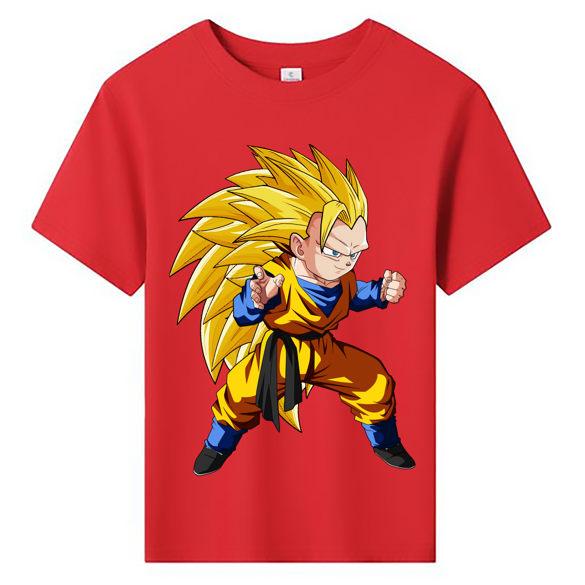 （画像用） ドラゴンボール ベジータ四世（Bejīta Yonsei）DRAGON BALL Vegeta IV 綿100％キッズTシャツ（フロントプリント）