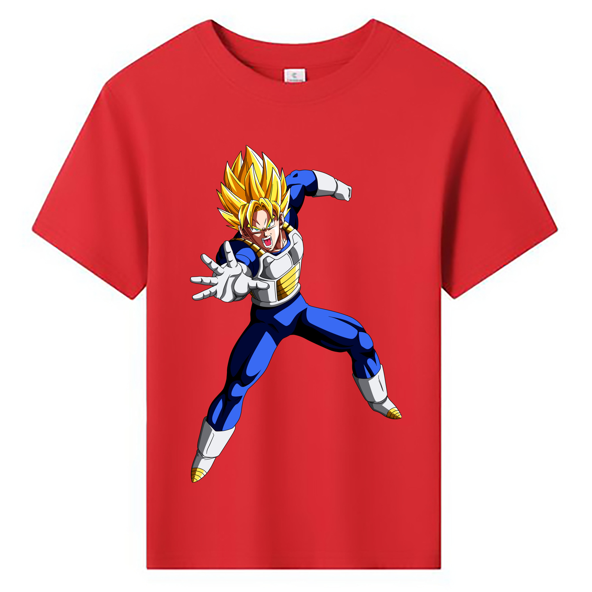 （画像用） ドラゴンボール ベジータ四世（Bejīta Yonsei）DRAGON BALL Vegeta IV 綿100％キッズTシャツ（フロントプリント）