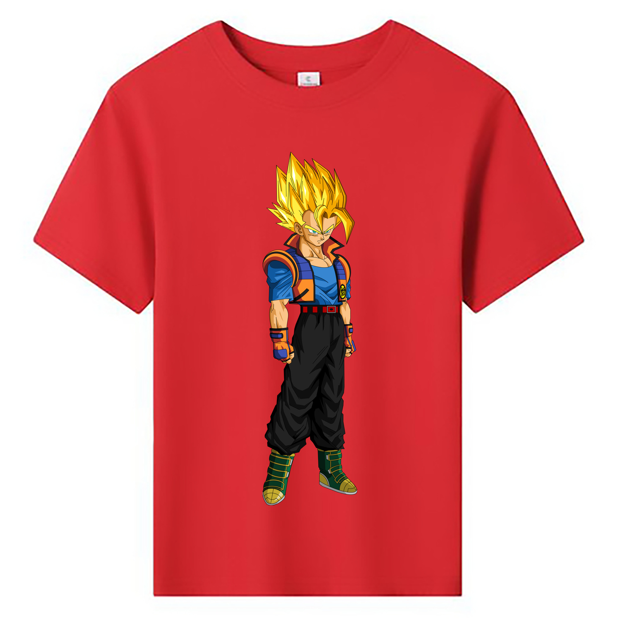 （画像用） ドラゴンボール ベジータ四世（Bejīta Yonsei）DRAGON BALL Vegeta IV 綿100％キッズTシャツ（フロントプリント）