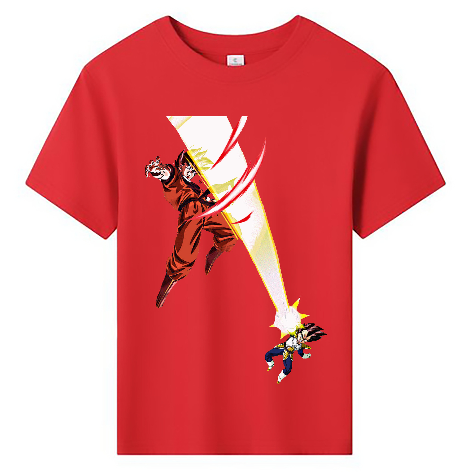 （画像用） ドラゴンボール ベジータ四世（Bejīta Yonsei）DRAGON BALL Vegeta IV 綿100％キッズTシャツ（フロントプリント）